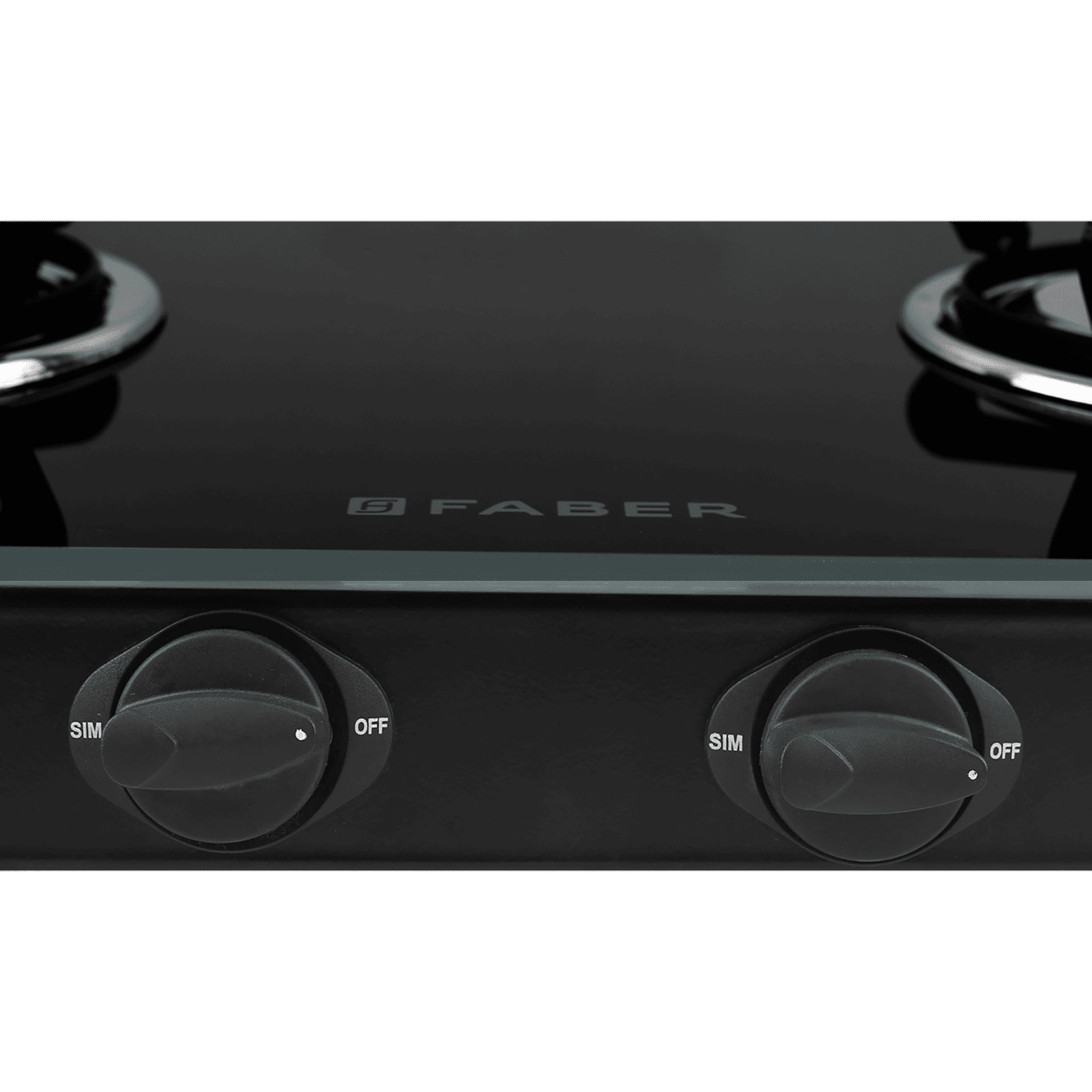 Faber JUMBO 2BB BK Toughened Glass Top 2 Burner Manual Gas Stove (Corrosion Resistance, Black)_4