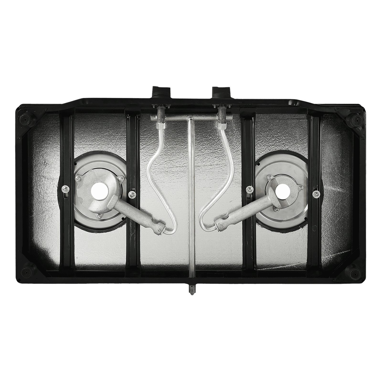 Faber JUMBO 2BB BK Toughened Glass Top 2 Burner Manual Gas Stove (Corrosion Resistance, Black)_6