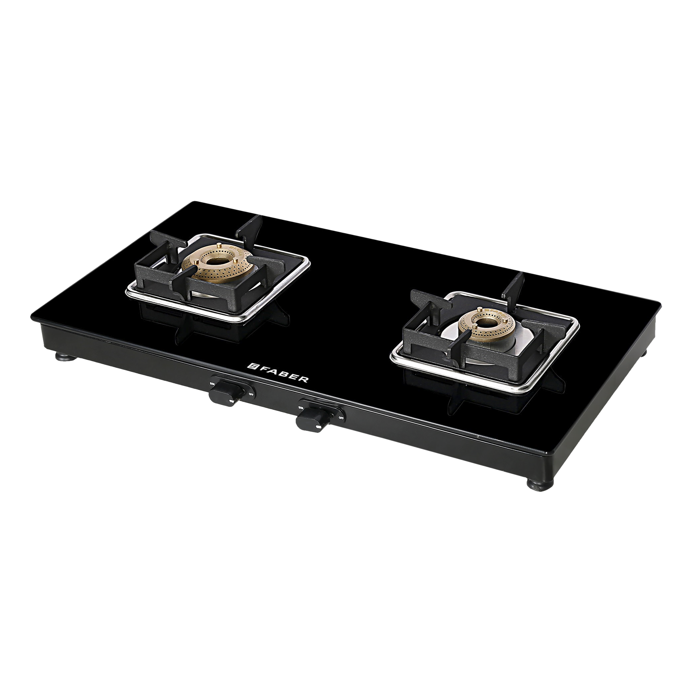 Faber Remo 2BB BK Toughened Glass Top 2 Burner Manual Gas Stove (Premium Quality Knob, Black)_9