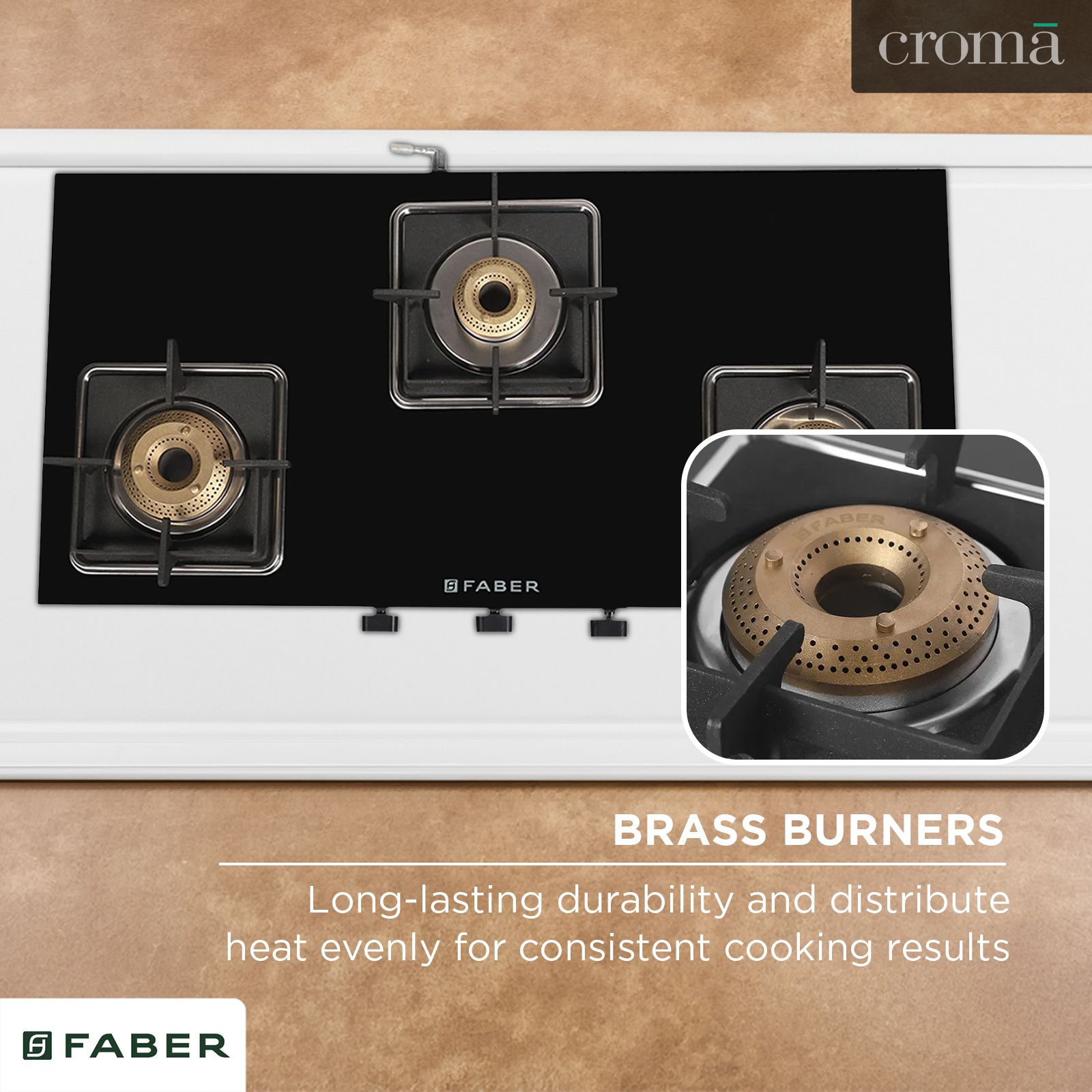 Faber Remo 3BB BK Toughened Glass Top 3 Burner Manual Gas Stove (Premium Quality Knob, Black)_9