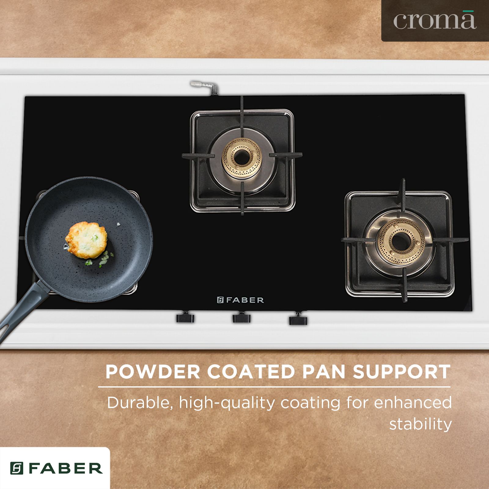 Faber Remo 3BB BK Toughened Glass Top 3 Burner Manual Gas Stove (Premium Quality Knob, Black)_11