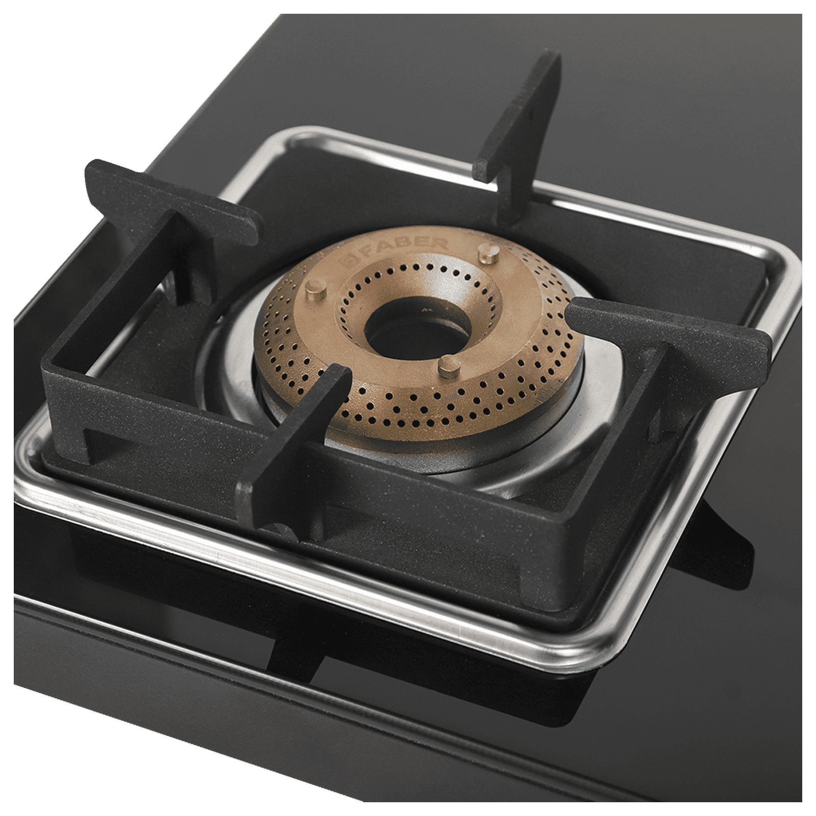 Faber Remo 4BB BK Toughened Glass Top 4 Burner Manual Gas Stove (Shatter Proof, Black)_4
