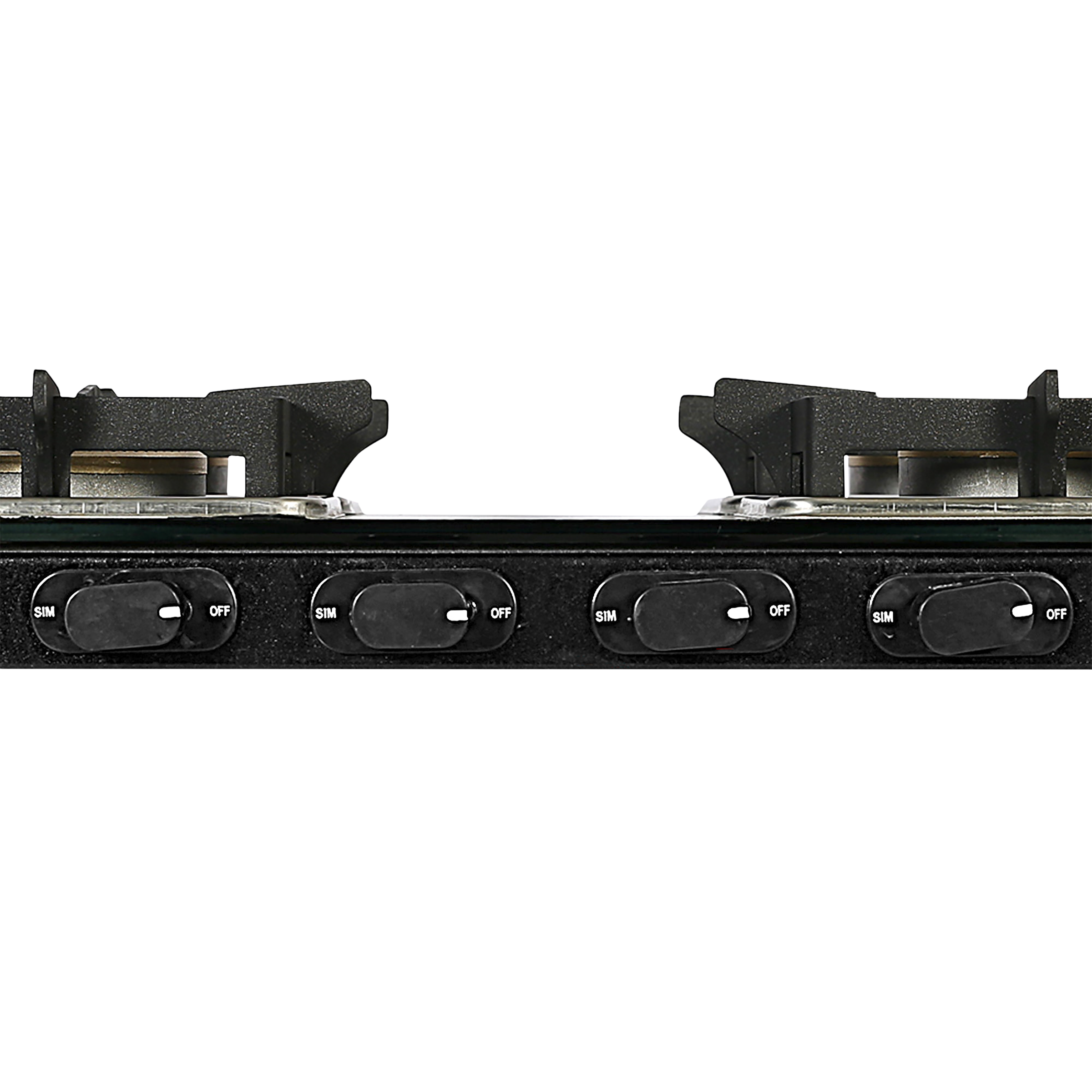 Faber Remo 4BB BK Toughened Glass Top 4 Burner Manual Gas Stove (Shatter Proof, Black)_5