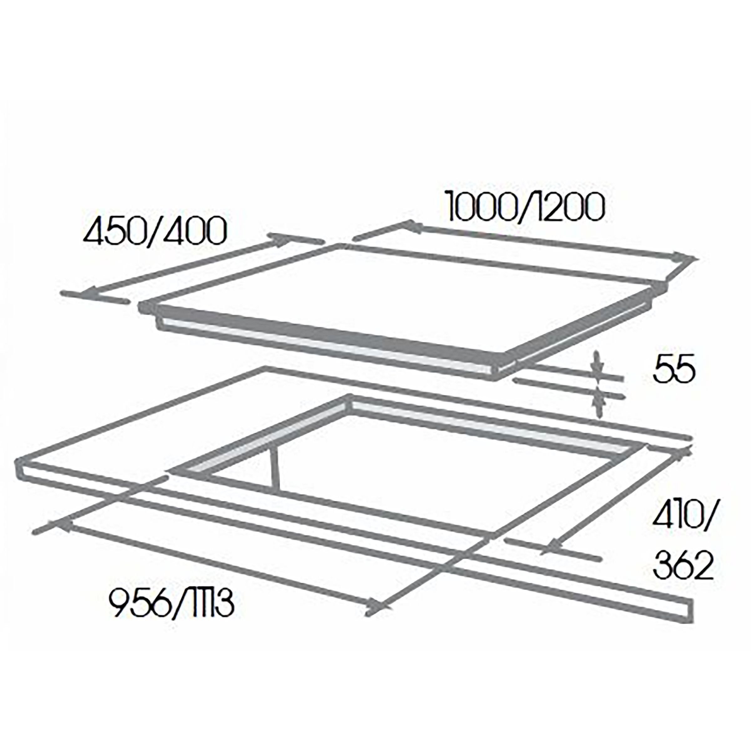 Elica PRO FB MFC 4B 100 DX Glass Top 4 Burner Automatic Electric Hob (Cast Iron Grid, Black)_5
