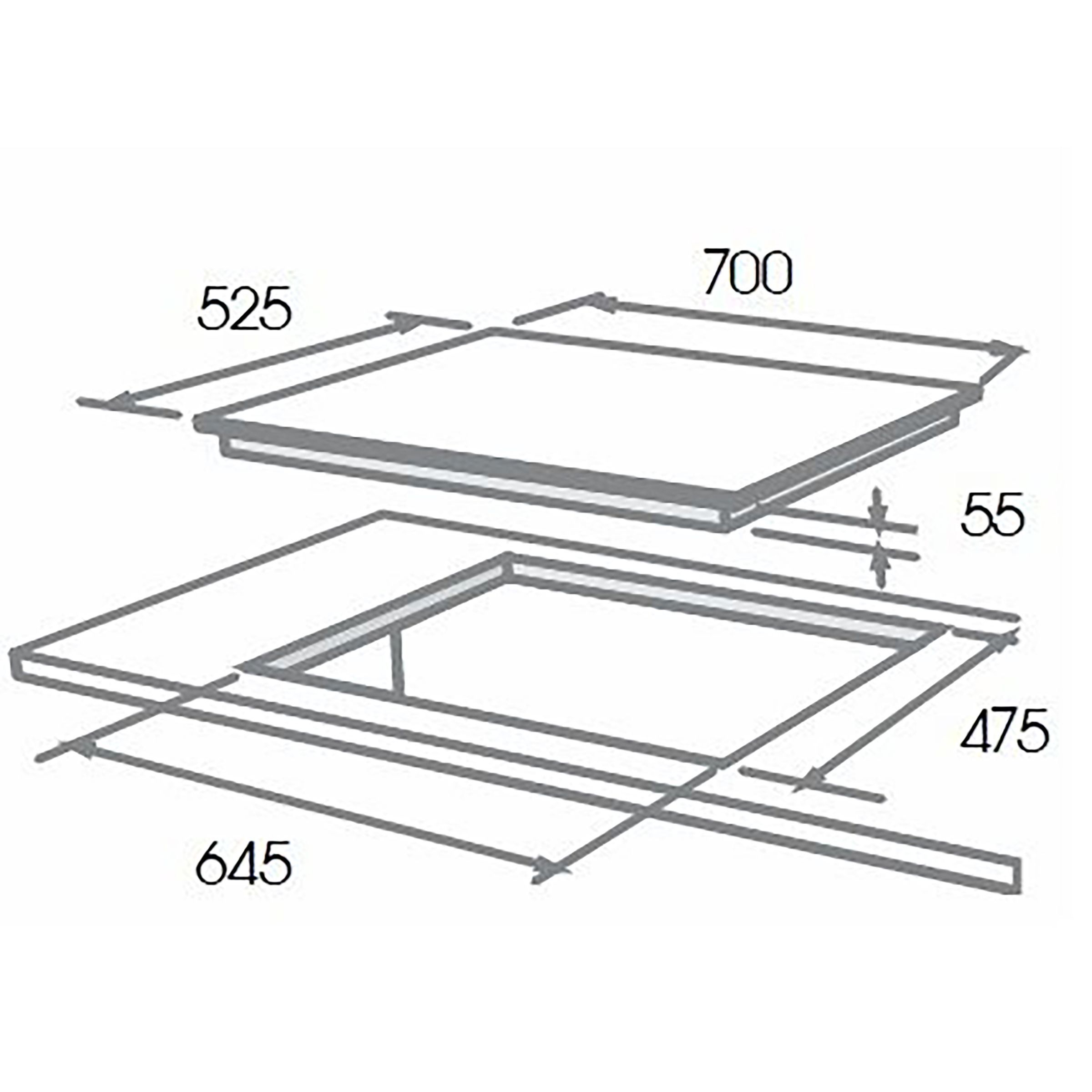 Elica PRO FB MFC 4B 70 DX Glass Top 4 Burner Automatic Electric Hob (Cast Iron Grid, Black)_5