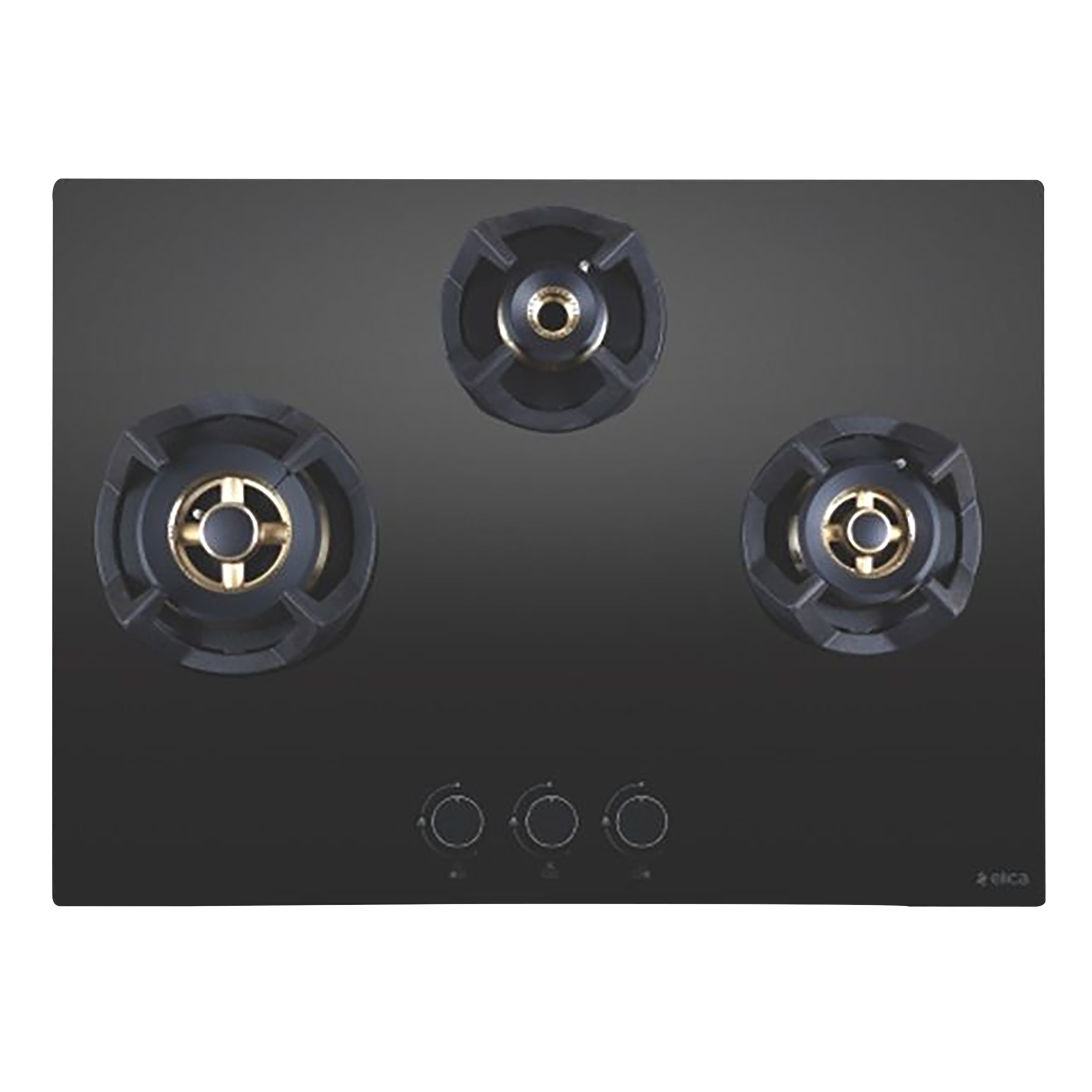 Elica CLASSIC FLEXI FB MFC 3B 70 MT FFD Glass Top 3 Burner Automatic Electric Hob (Heavy Duty Multi Frame Burners, Black)_1