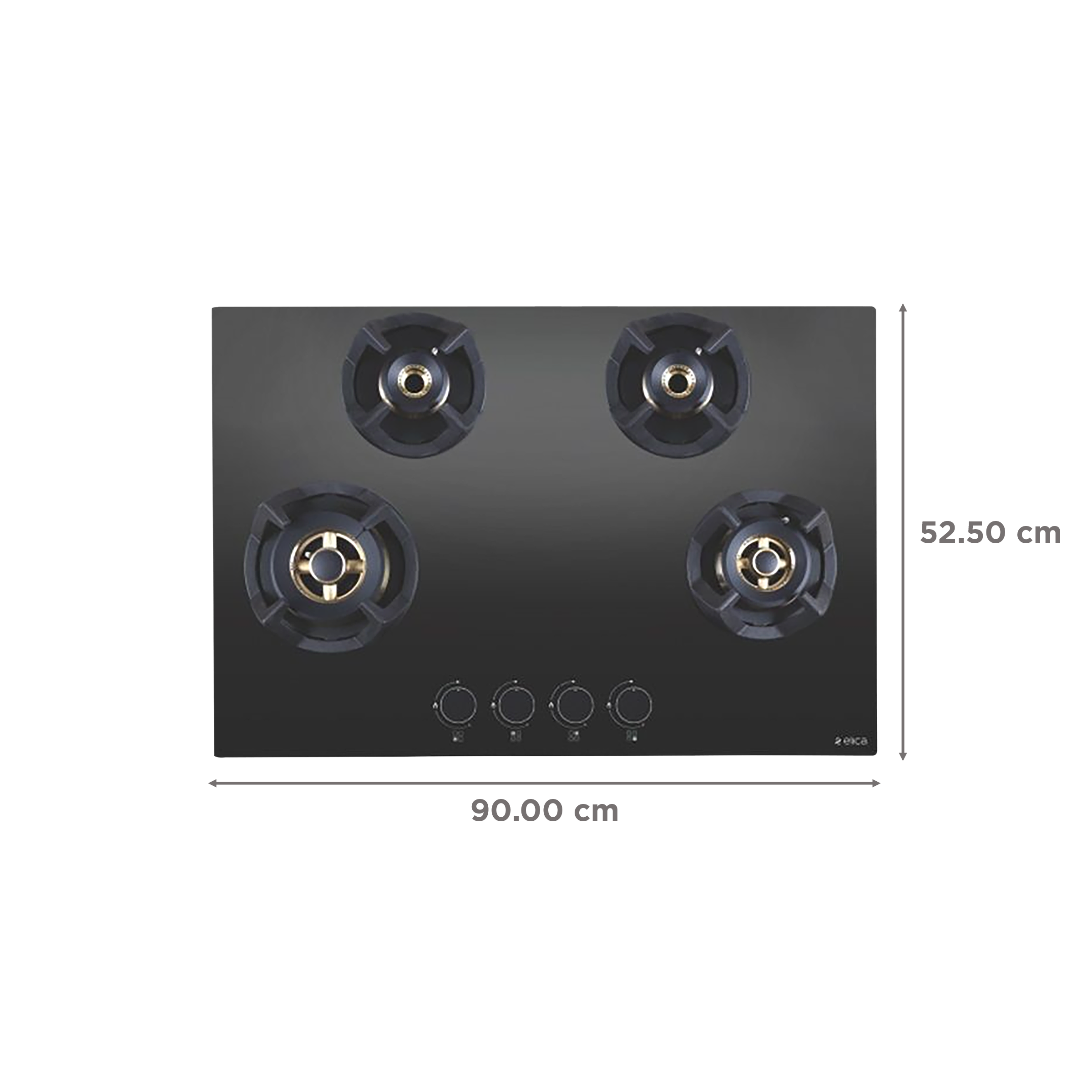 Elica CLASSIC FLEXI FB MFC 4B 90 MT FFD Glass Top 4 Burner Automatic Electric Hob (Heavy Duty Multi Frame Burners, Black)_2
