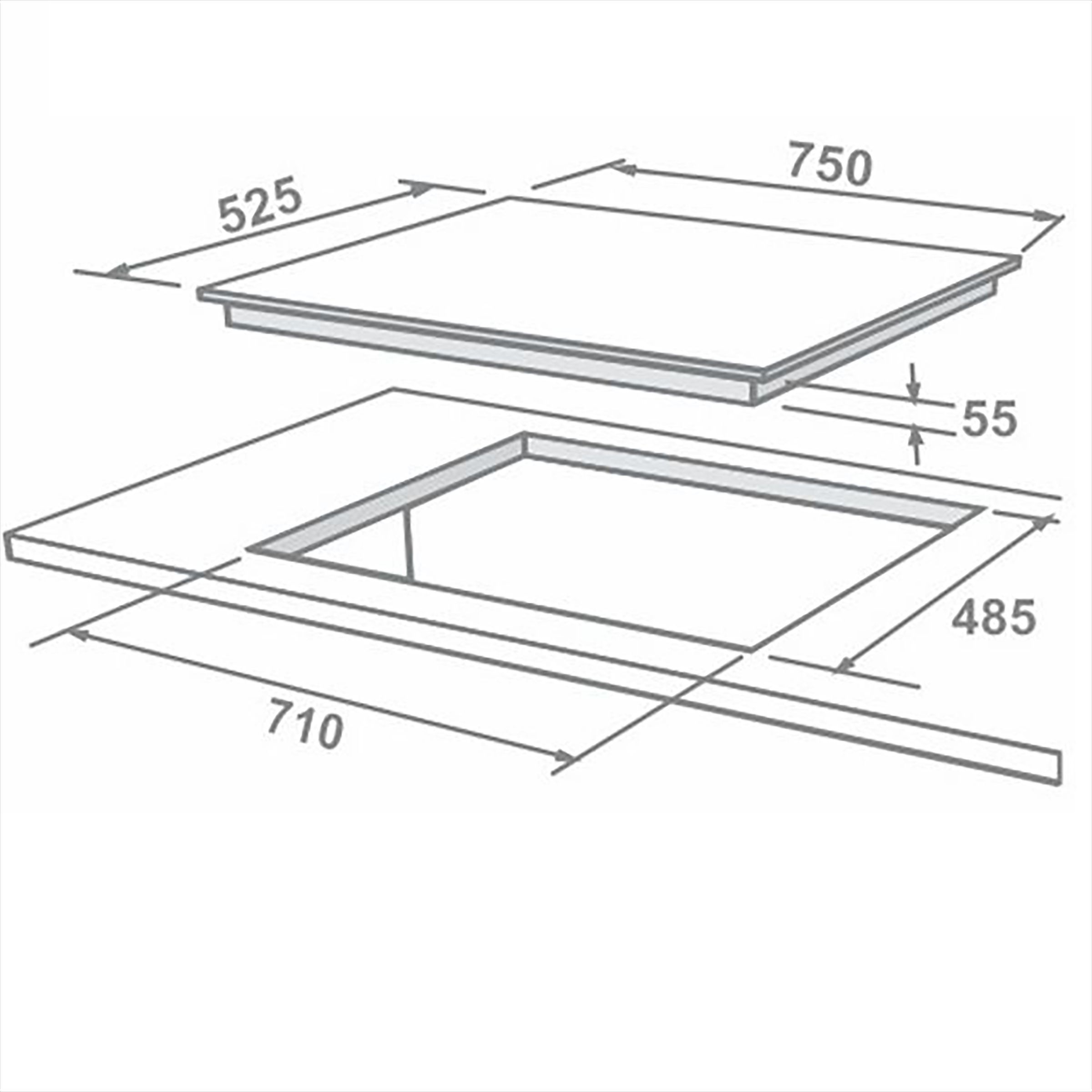 Elica CLASSIC FLEXI FB MFC 4B 90 MT FFD Glass Top 4 Burner Automatic Electric Hob (Heavy Duty Multi Frame Burners, Black)_5