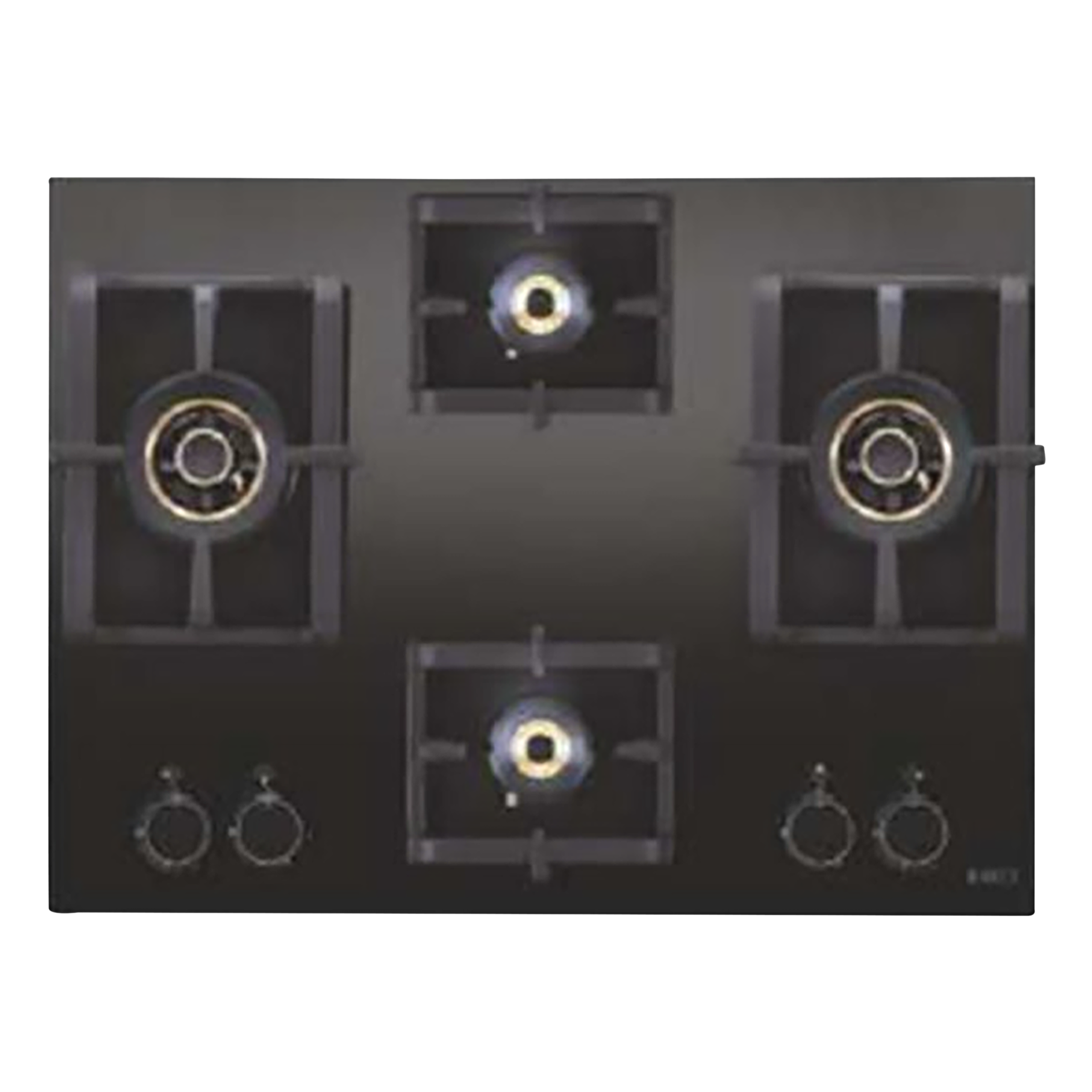 Elica PRO AB MFC 4B 70 DX FFD Glass Top 4 Burner Automatic Electric Hob (Cast Iron Grill Rack, Black)_1
