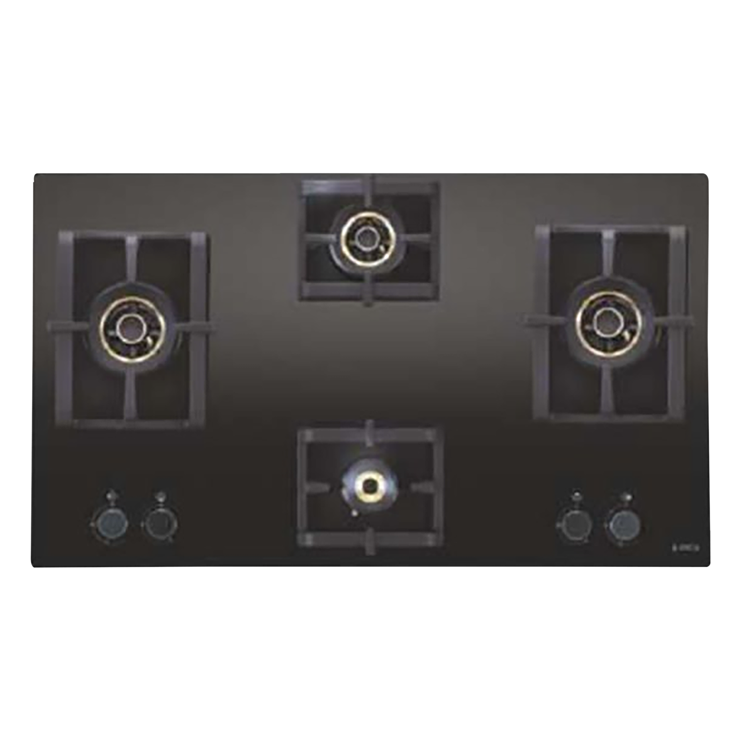Elica PRO AB MFC 4B 91 DX FFD Glass Top 4 Burner Automatic Electric Hob (Cast Iron Grid, Black)_1