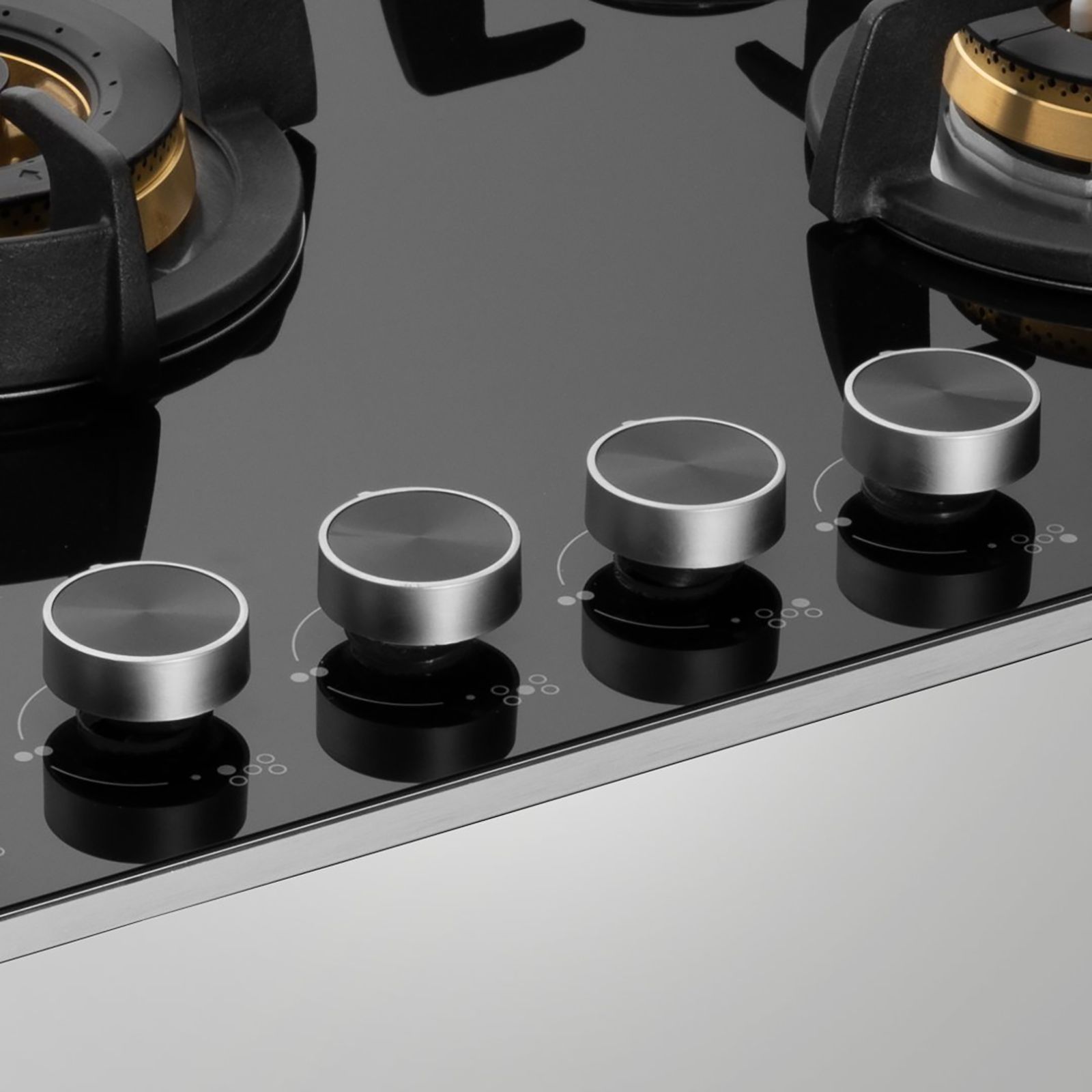 KAFF Bellini Tempered Glass Top 5 Burner Automatic Electric Hob (Flame Failure Device, Black)_21