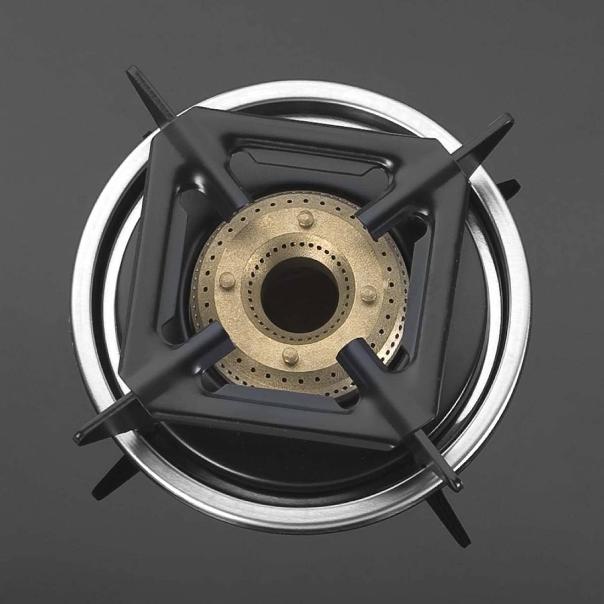 KAFF CTB584B Toughened Glass Top 4 Burner Manual Gas Stove (Heavy Duty Pan Support, Black)_4