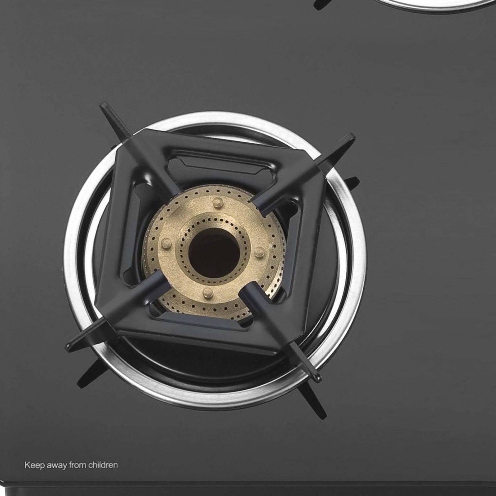 KAFF CTB694B Toughened Glass Top 4 Burner Manual Gas Stove (Heavy Duty Pan Support, Black)_4