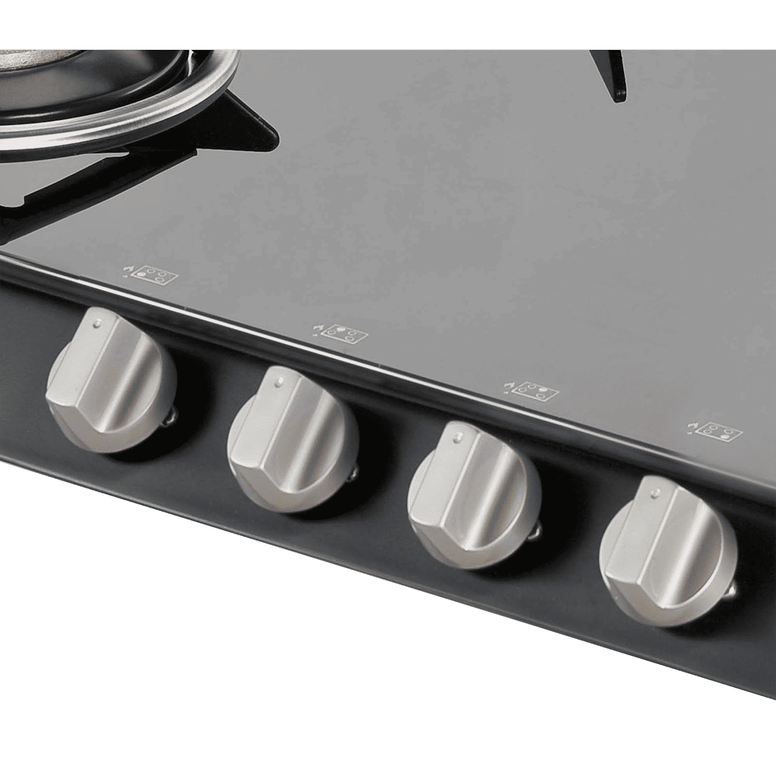 KAFF CTB694B Toughened Glass Top 4 Burner Manual Gas Stove (Heavy Duty Pan Support, Black)_5