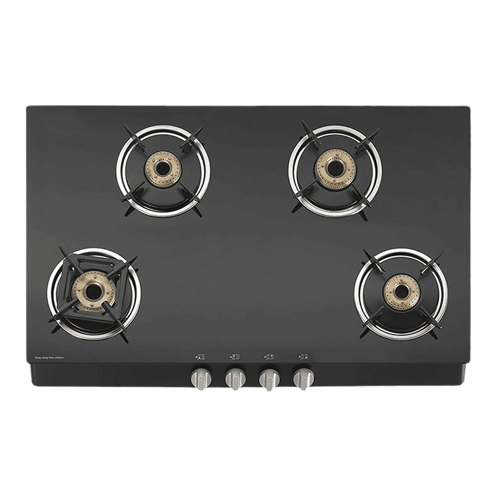 KAFF CTB694BAI Toughened Glass Top 4 Burner Automatic Gas Stove (Heavy Duty Pan Support, Black)_6
