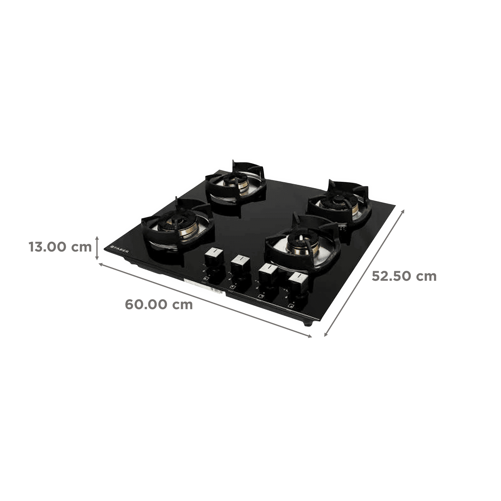 Faber Nexus IND Star HT654 CRS BR CI AI Toughened Glass Top 4 Burner Automatic Electric Hob (Flame Failure Device, Black)_2