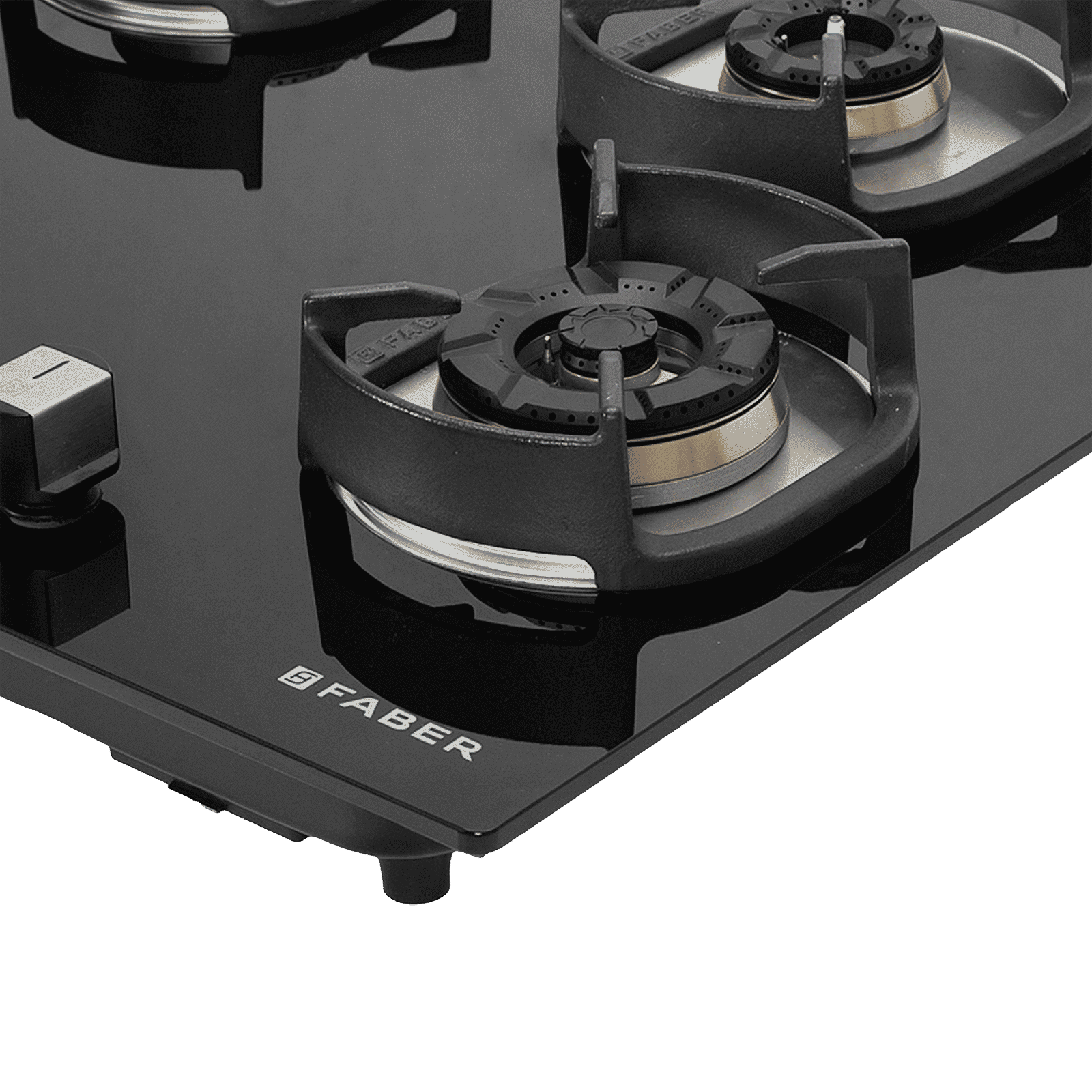 Faber Nexus IND Star HT654 CRS BR CI AI Toughened Glass Top 4 Burner Automatic Electric Hob (Flame Failure Device, Black)_4