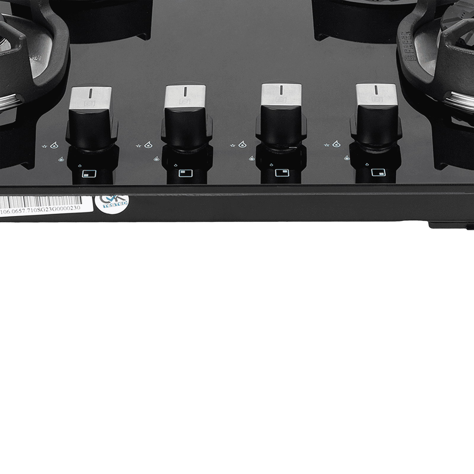 Faber Nexus IND Star HT654 CRS BR CI AI Toughened Glass Top 4 Burner Automatic Electric Hob (Flame Failure Device, Black)_5