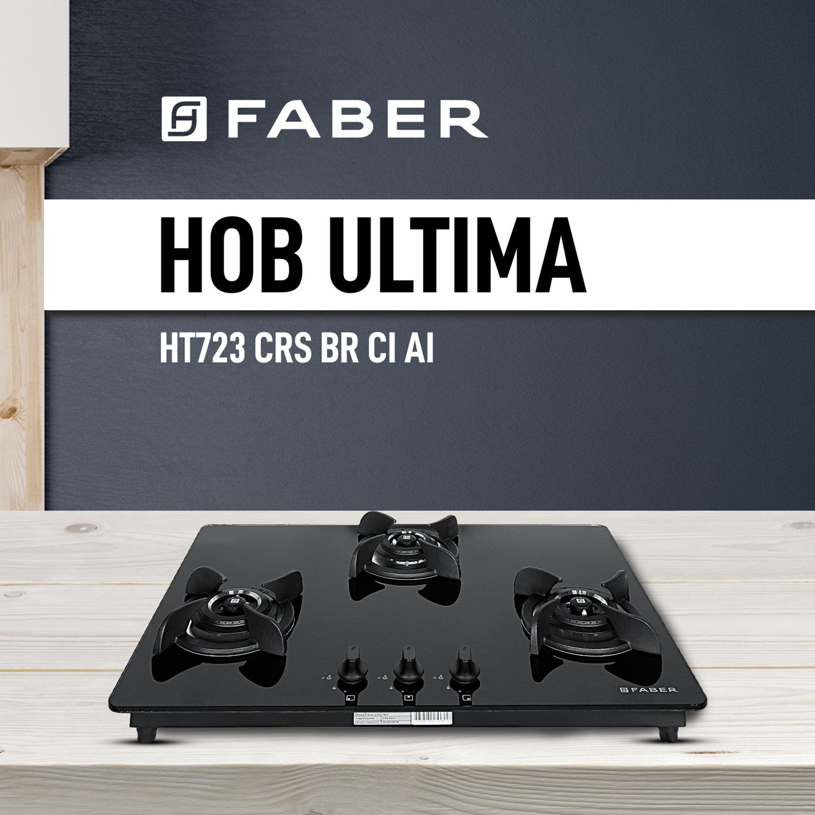 Faber Ultima HT723 CRS BR CI AI Toughened Glass Top 3 Burner Automatic Electric Hob (Premium Quality Knob, Black)_13