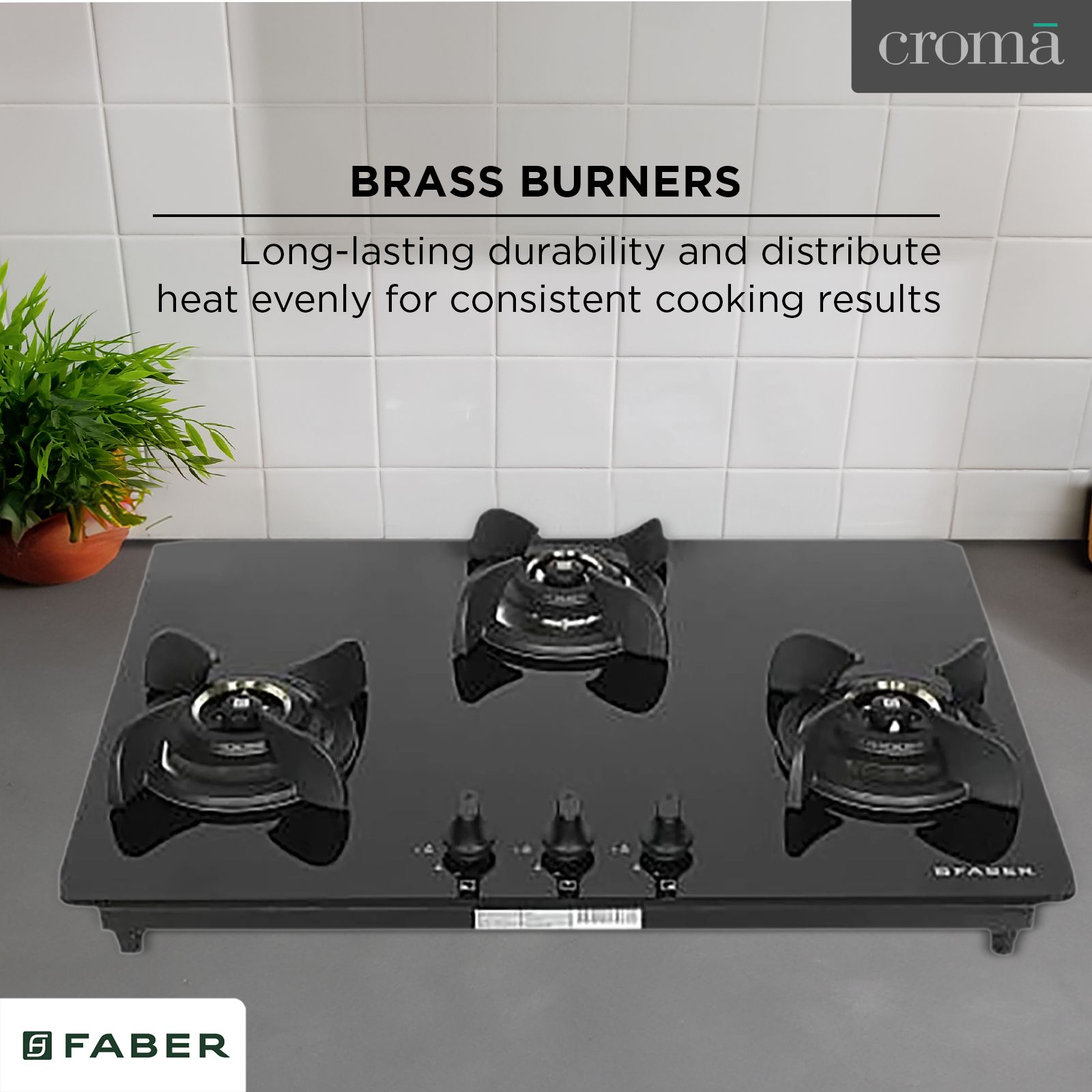 Faber Ultima HT723 CRS BR CI AI Toughened Glass Top 3 Burner Automatic Electric Hob (Premium Quality Knob, Black)_15