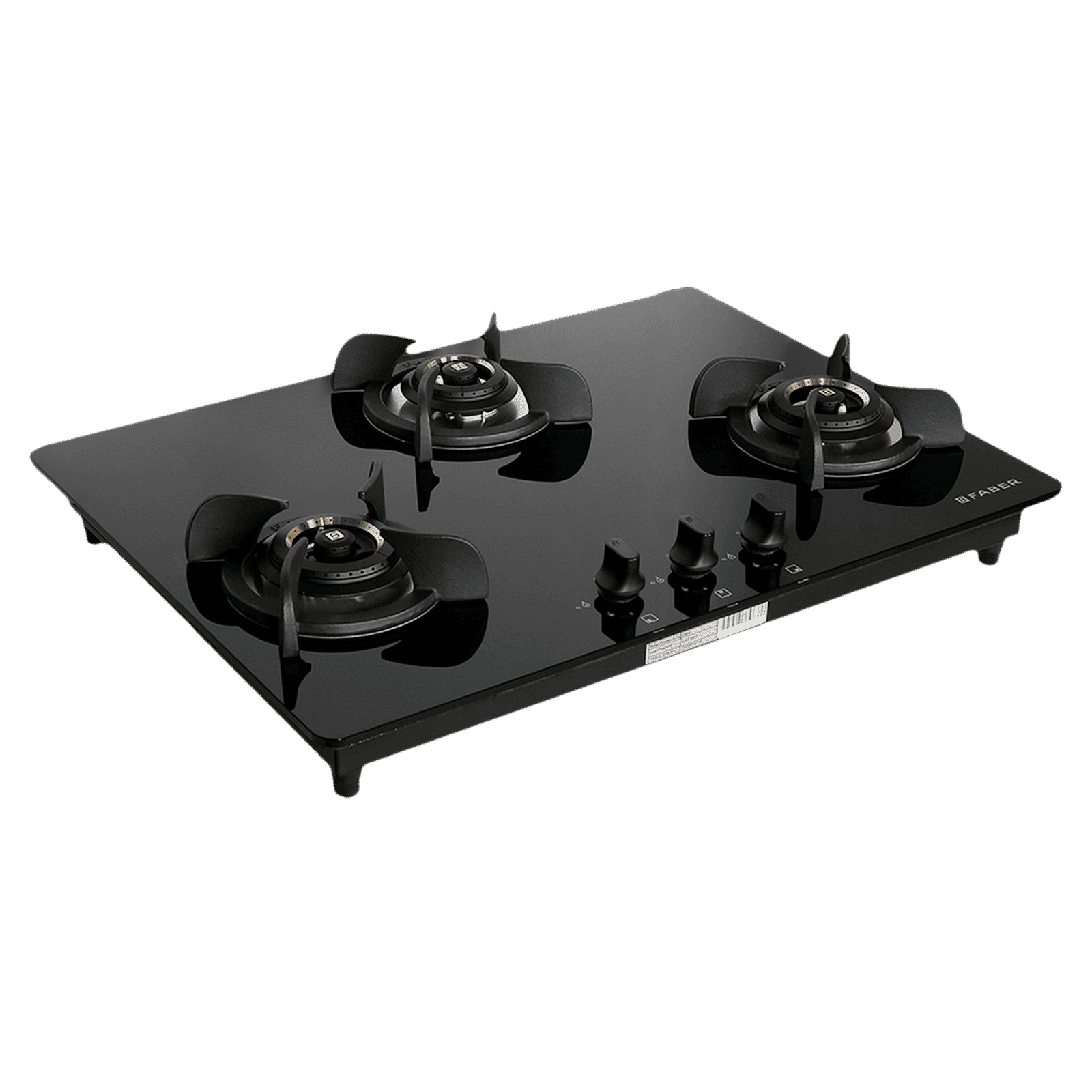 Faber Ultima HT723 CRS BR CI AI Toughened Glass Top 3 Burner Automatic Electric Hob (Premium Quality Knob, Black)_7