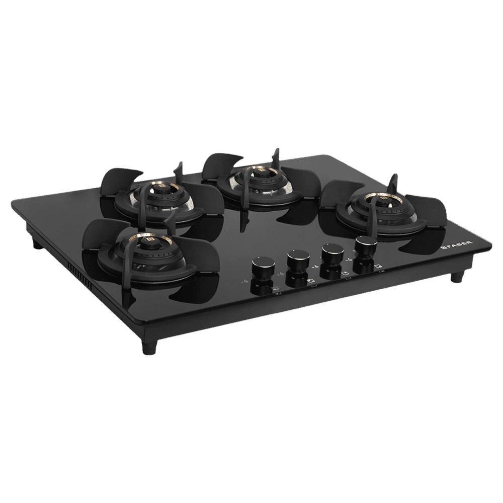Faber Ultima HT724 CRS BR CI AI Toughened Glass Top 4 Burner Automatic Electric Hob (Premium Quality Knob, Black)_10