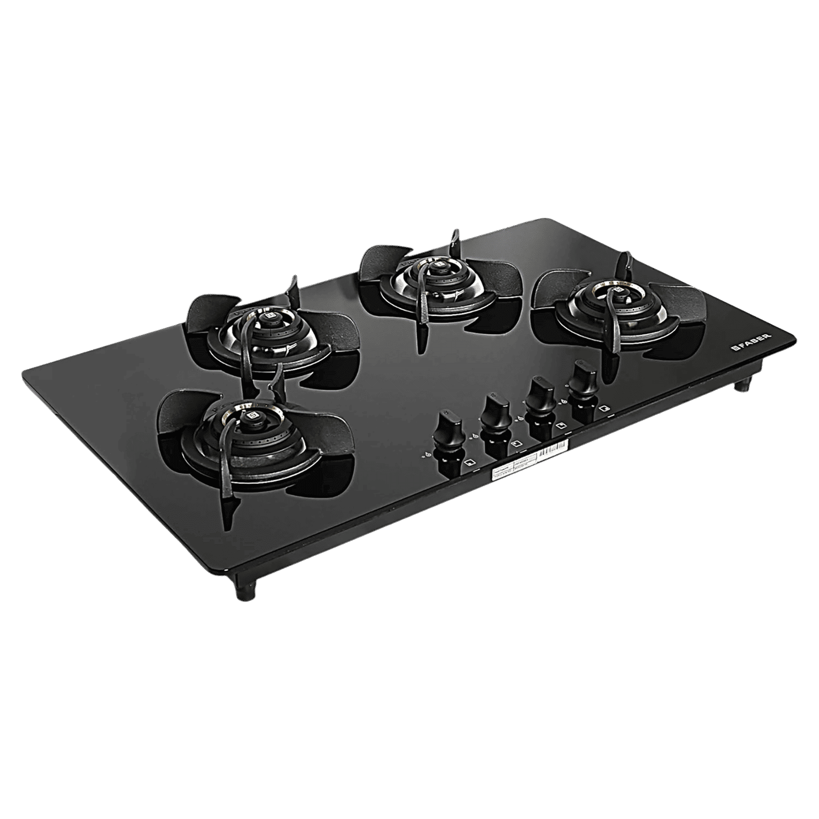 Faber Ultima HT904 CRS BR CI AI Toughened Glass Top 4 Burner Automatic Electric Hob (Premium Quality Knob, Black)_9