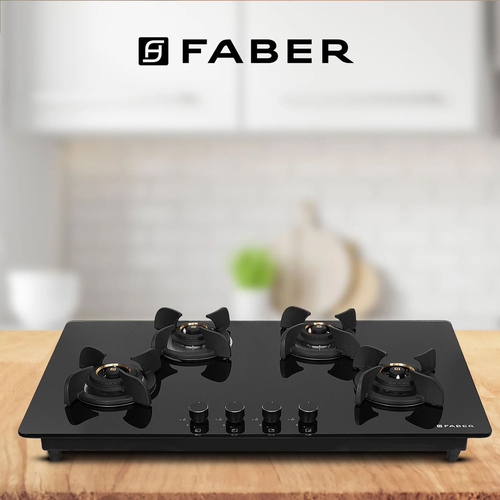 Faber Ultima Plus HT904 CRS BR CI AI Toughened Glass Top 4 Burner Automatic Electric Hob (Premium Quality Knob, Black)_10