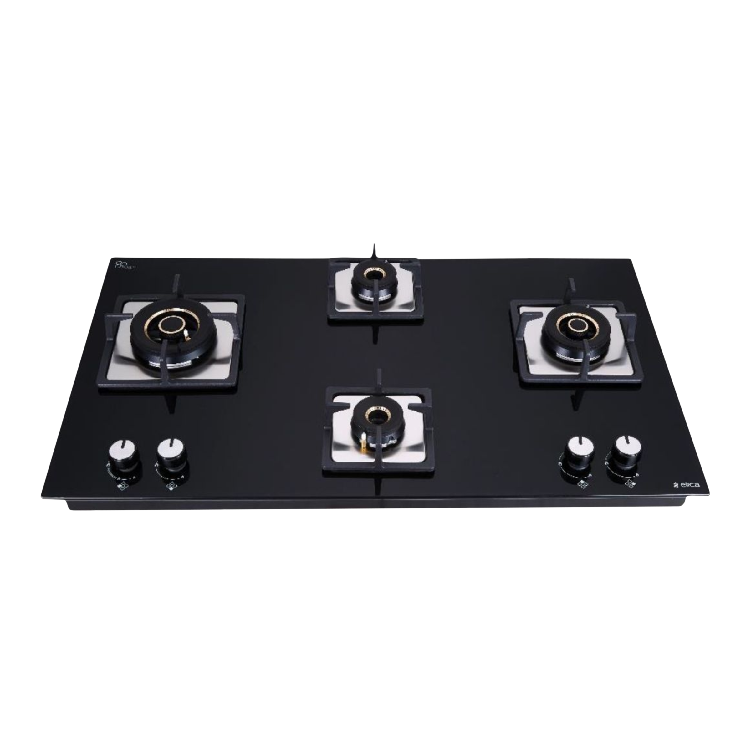Elica FLEXI MFC AB 491 MT Toughened Glass Top 4 Burner Automatic Electric Hob (Cast Iron Grid, Black)_1
