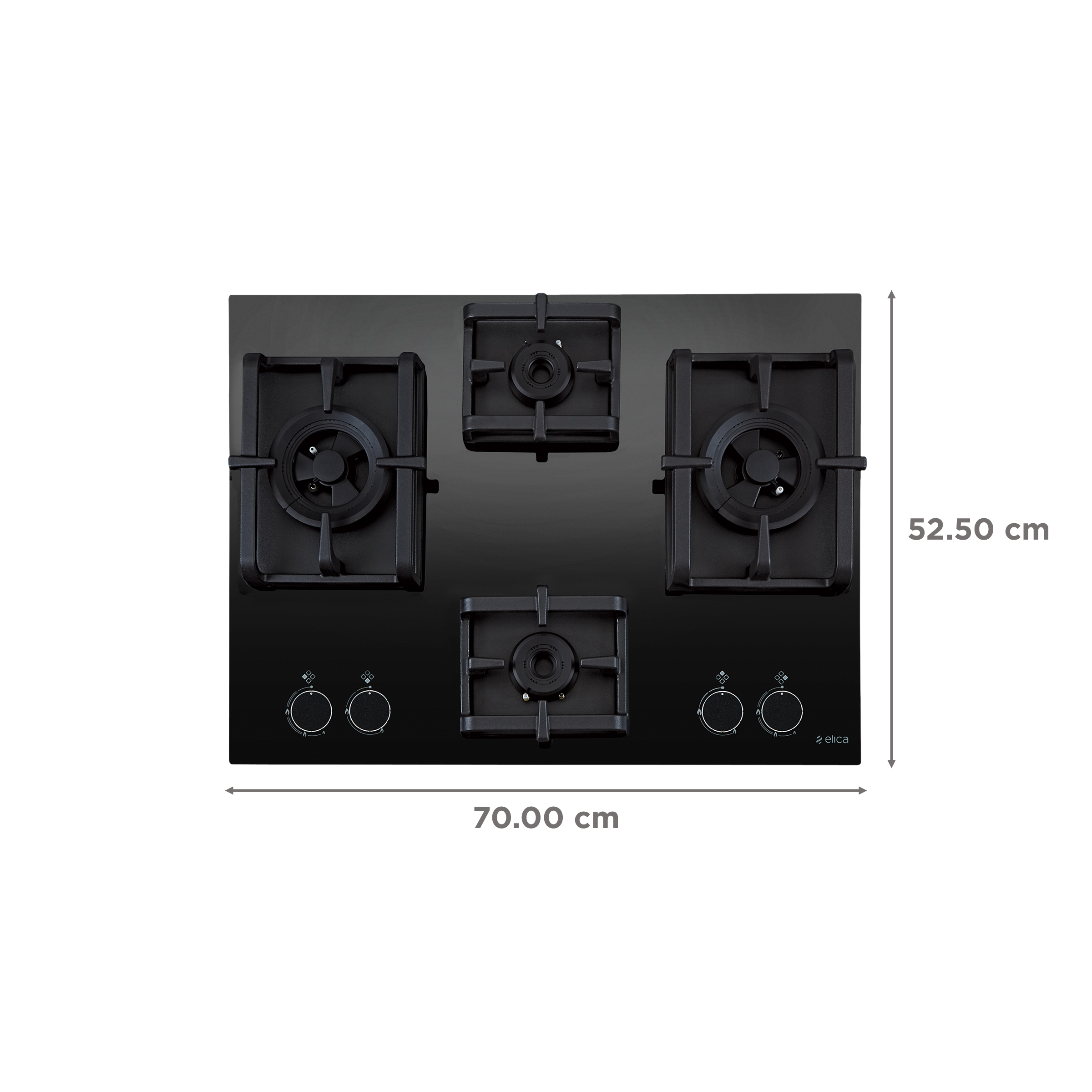 Elica PRO MAX FB MFC 4B 70 DX Glass Top 4 Burner Automatic Electric Hob (Sturdy & Durable, Black)_2