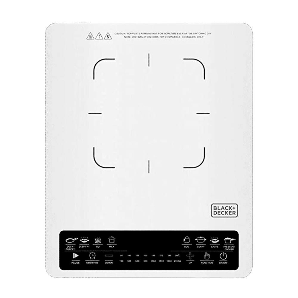 Black & Decker 2100W Induction Cooktop with 7 Preset Menus Black & Decker 2100W Induction Cooktop with 7 Preset Menus_1