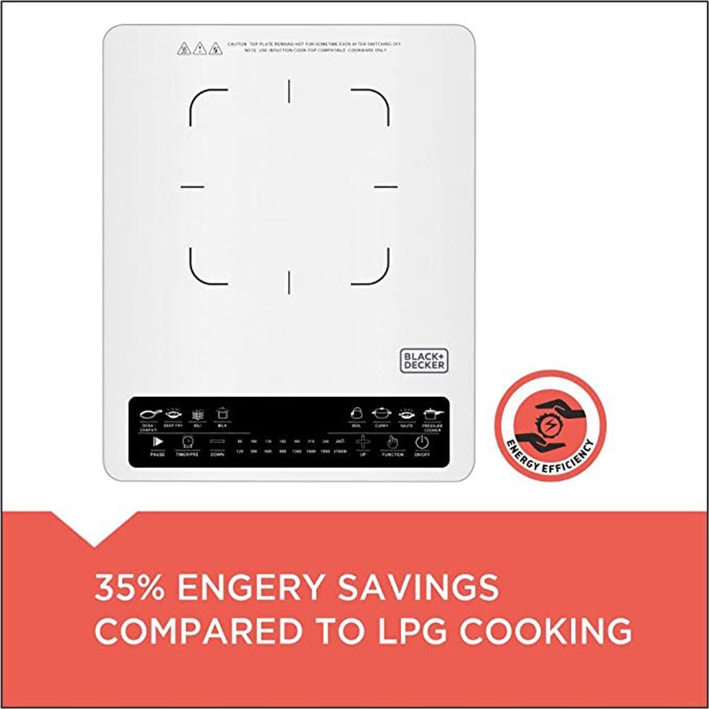 Black & Decker 2100W Induction Cooktop with 7 Preset Menus Black & Decker 2100W Induction Cooktop with 7 Preset Menus_5