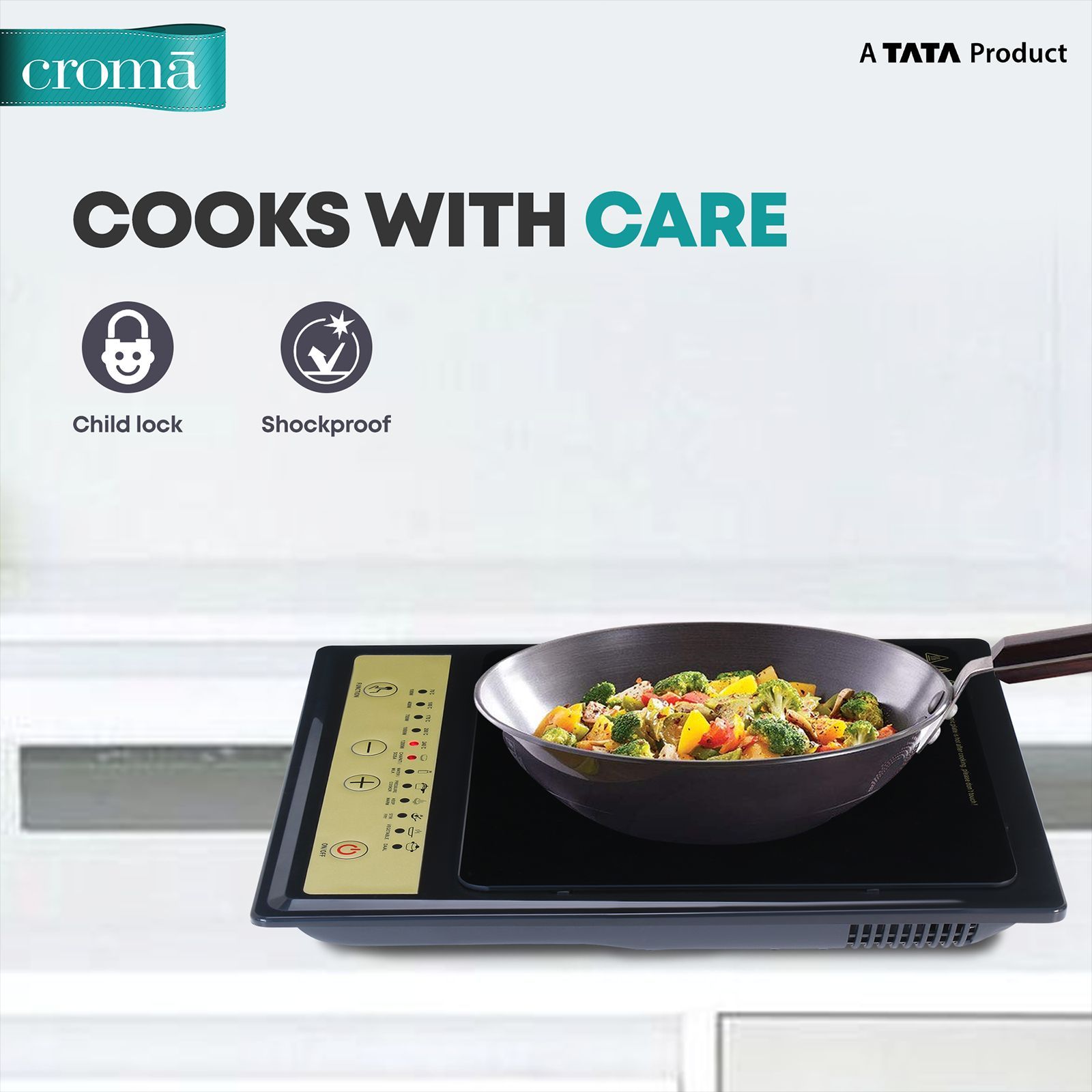 Croma 1200W Induction Cooktop with 7 Preset Menus Croma 1200W Induction Cooktop with 7 Preset Menus_7