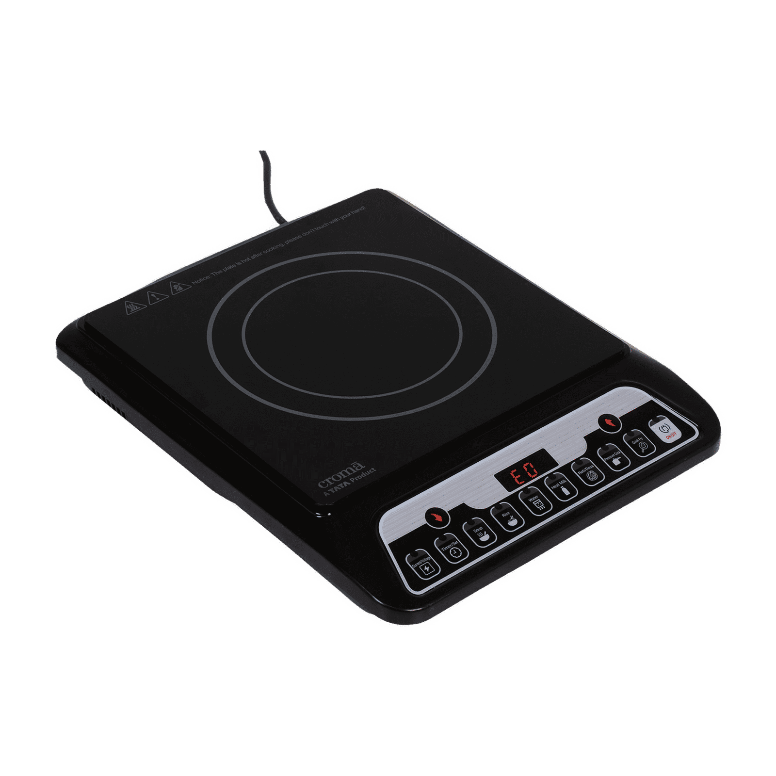 Croma 1200W Induction Cooktop with 7 Preset Menus Croma 1200W Induction Cooktop with 7 Preset Menus_9