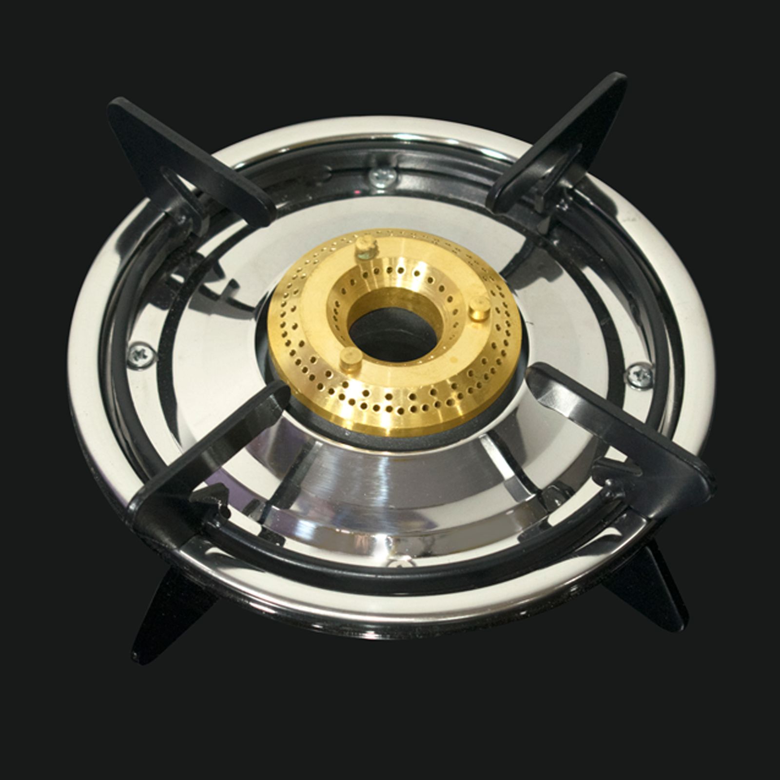 Singer Maxiflare Toughened Glass Top 2 Burner Manual Gas Stove (Powder Coated Pan Support, Black)_4