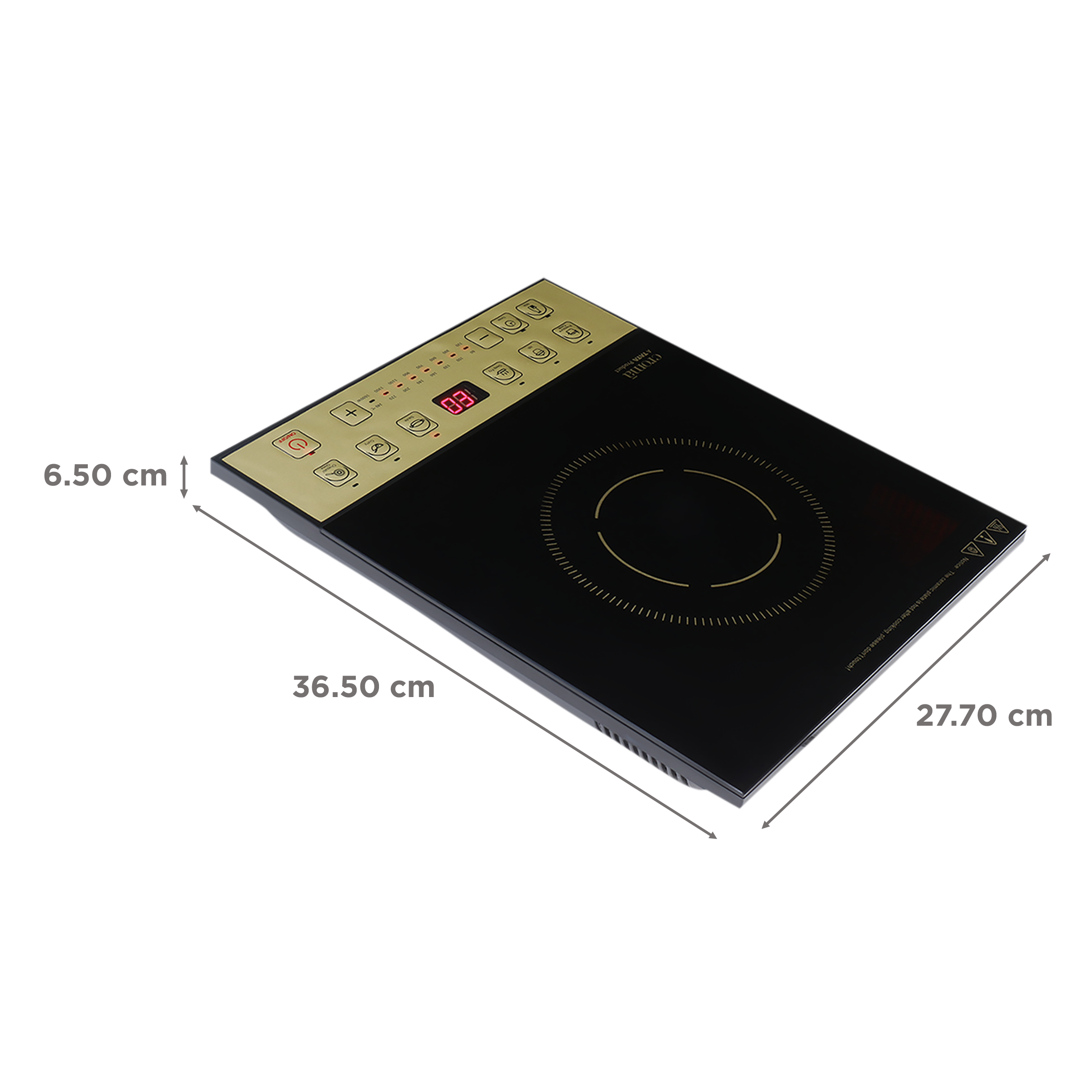 Croma 1600W Induction Cooktop with 7 Preset Menus_2