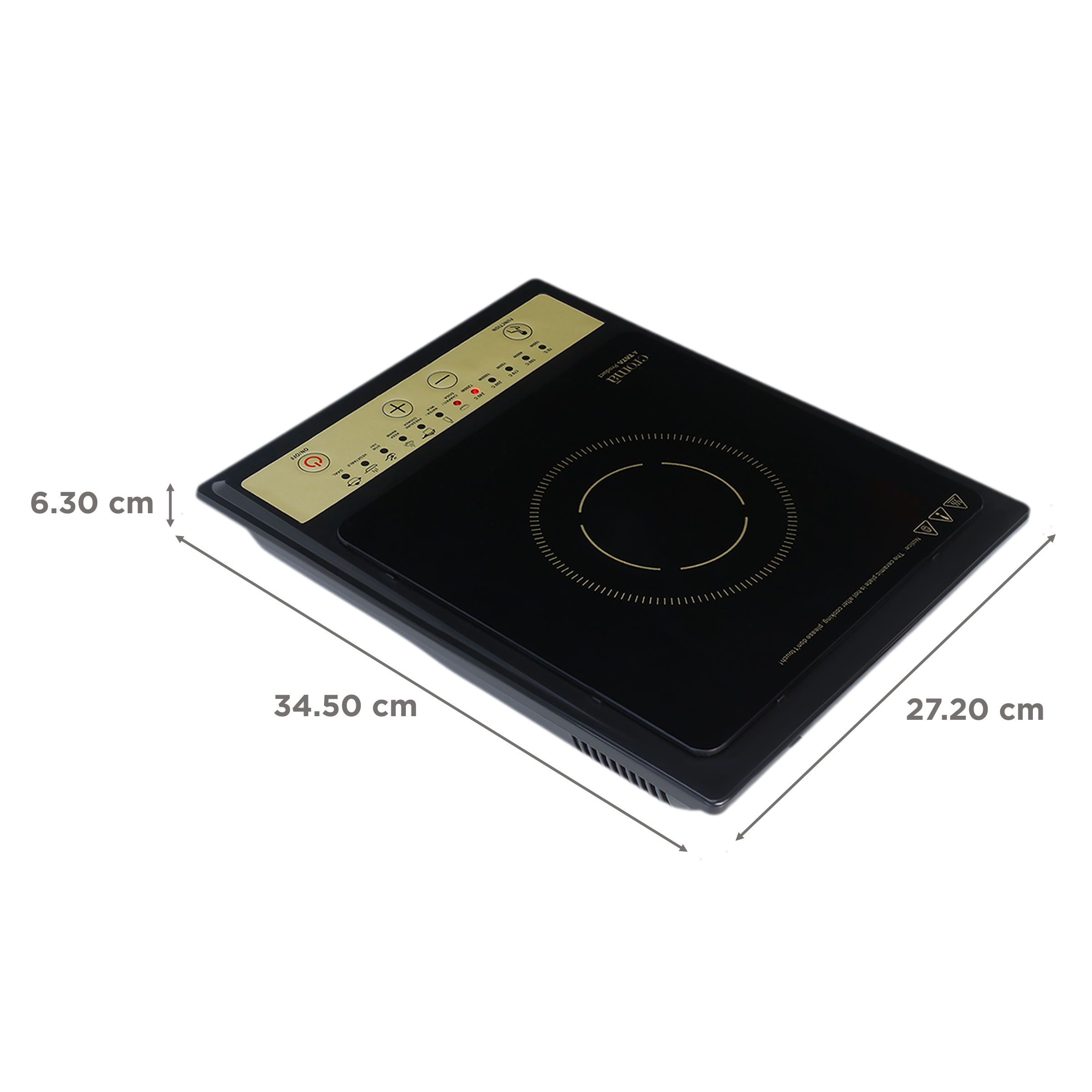 Croma 1200W Induction Cooktop with 7 Preset Menus_2