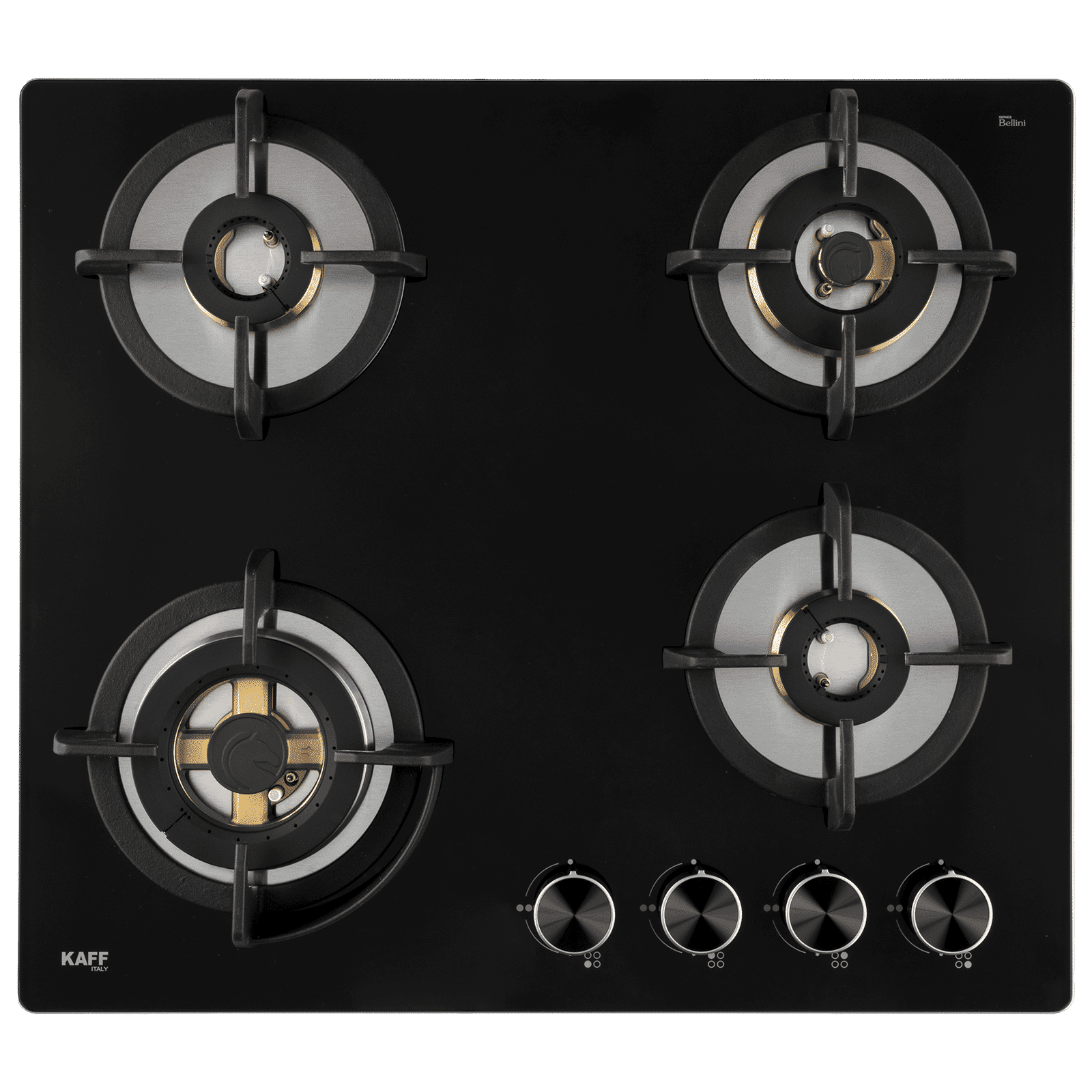 KAFF BLH 604 Tempered Glass Top 4 Burner Automatic Electric Hob (Flame Failure Device, Black)_1
