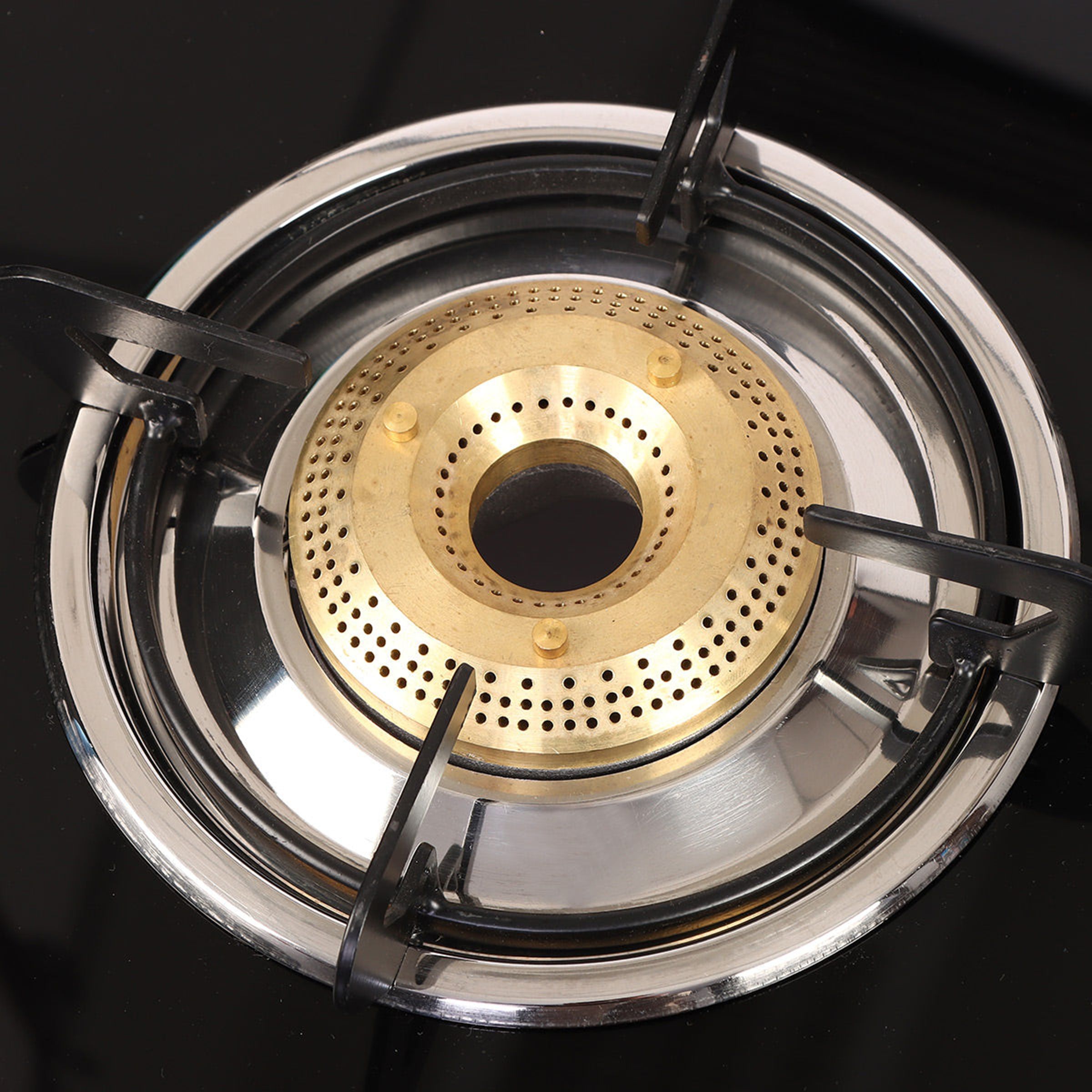 WONDERCHEF Glory Toughened Glass Top 3 Burner Manual Gas Stove (Heat Resistant Legs, Black)_4