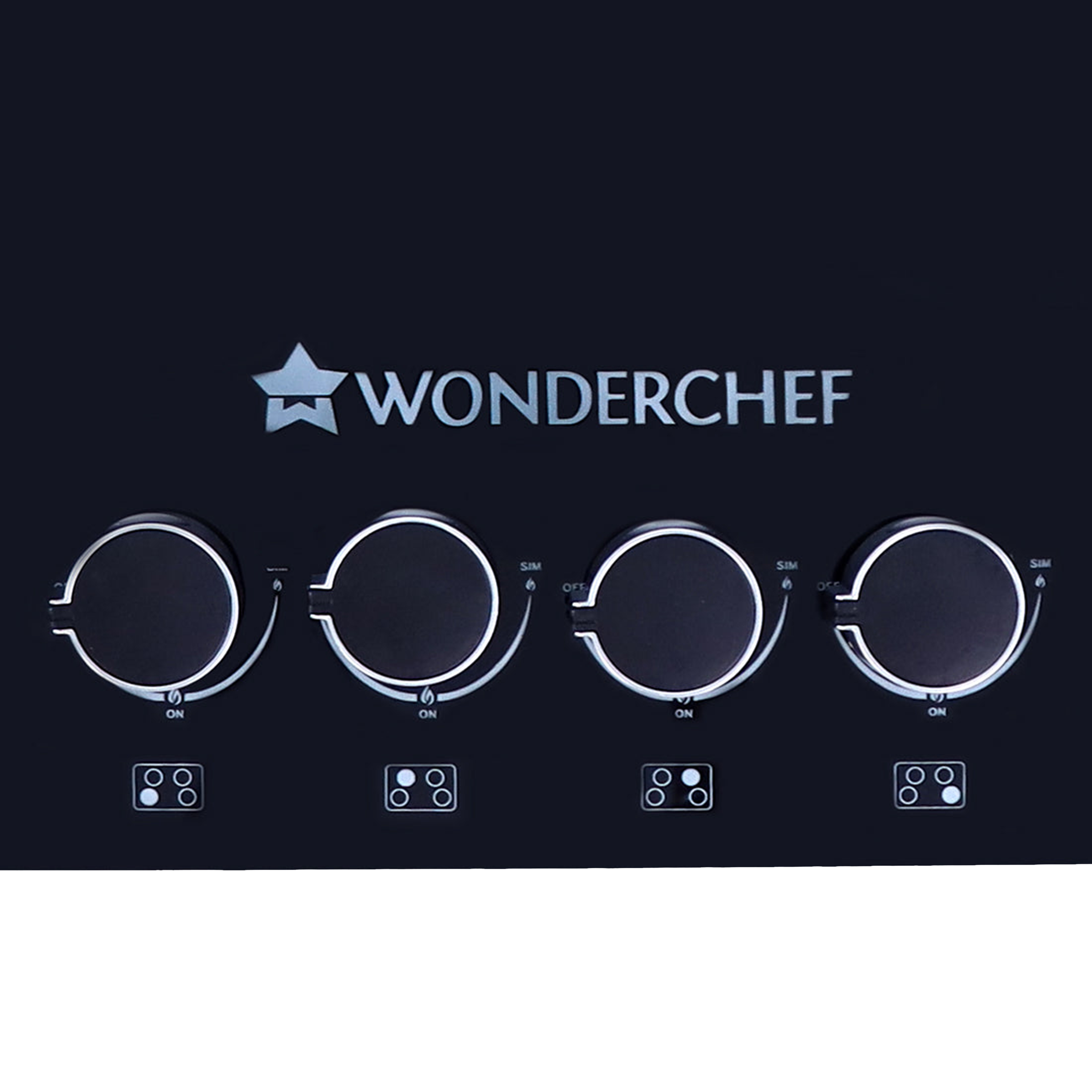 WONDERCHEF Octavia Toughened Glass Top 4 Burner Automatic Hob (Heat Resistant Legs, Black)_5