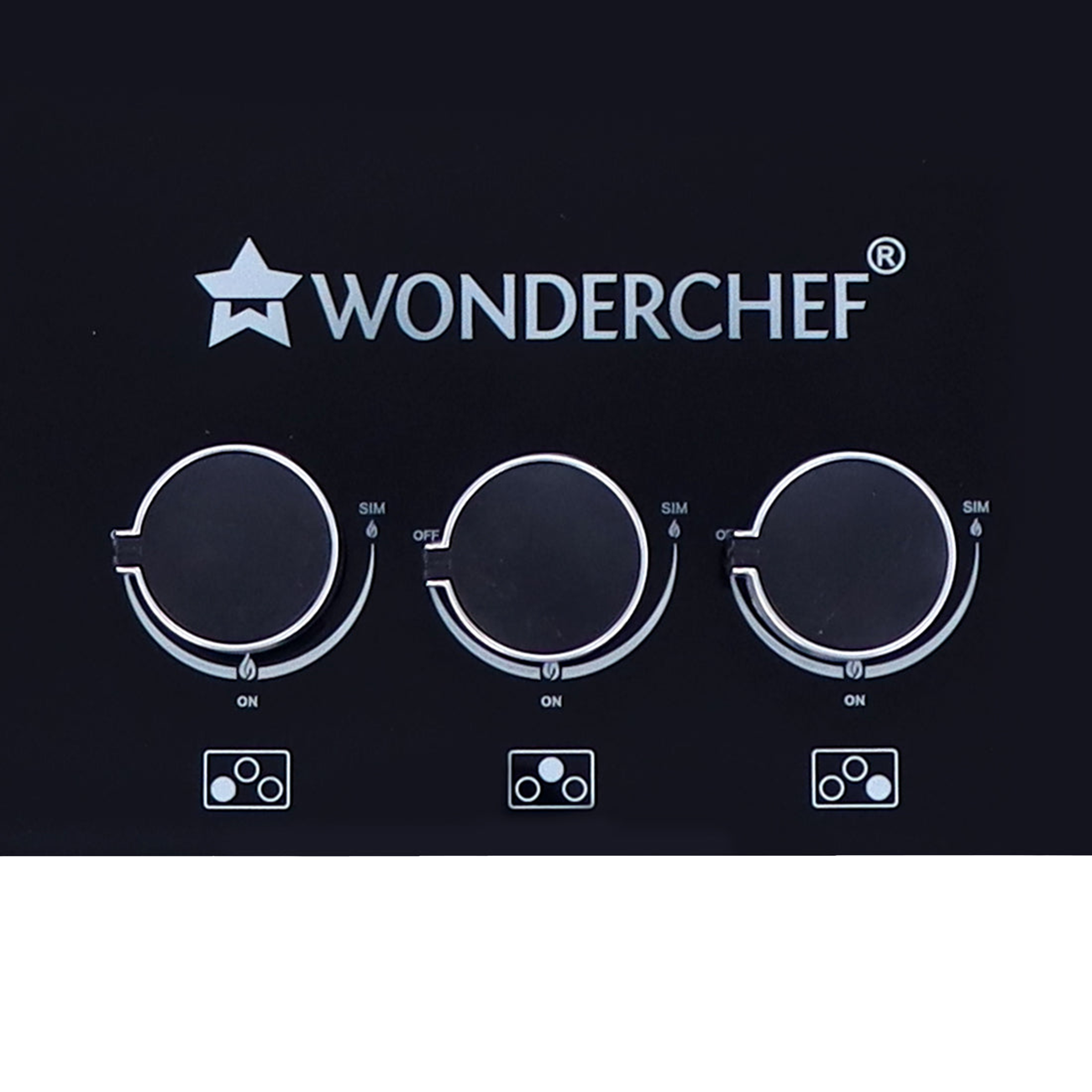 WONDERCHEF Octavia Toughened Glass Top 3 Burner Automatic Hob (Heat Resistant Legs, Black)_5