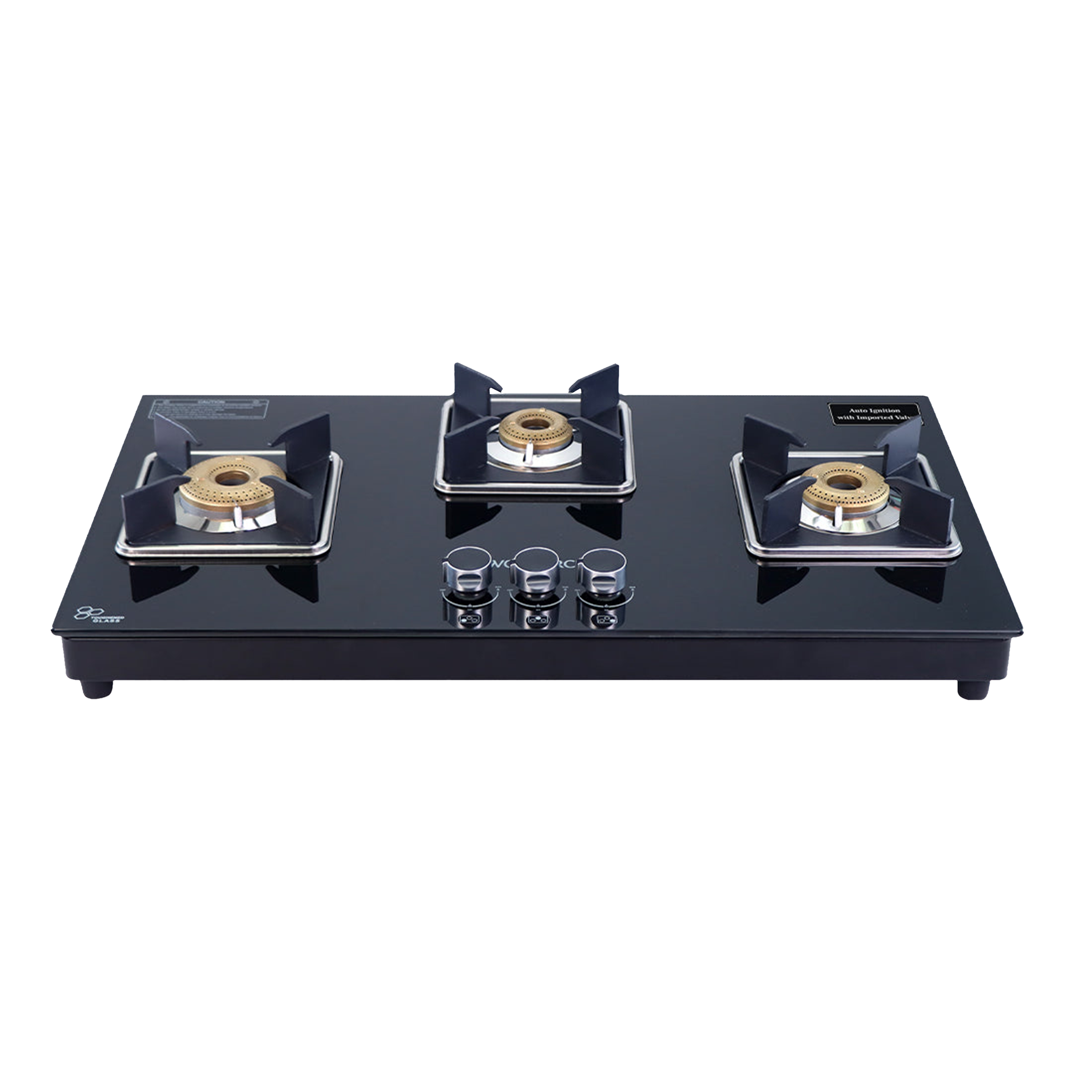 WONDERCHEF Octavia Toughened Glass Top 3 Burner Automatic Hob (Heat Resistant Legs, Black)_6