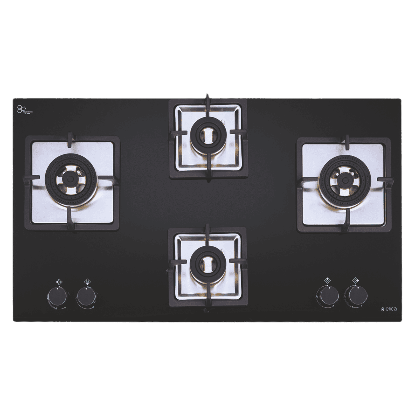 Elica IND FLEXI FB 491 DX DFS Glass Top 4 Burner Automatic Electric Hob (Knob Control, Black) Elica IND FLEXI FB 491 DX DFS Glass Top 4 Burner Automatic Electric Hob (Knob Control, Black)_1