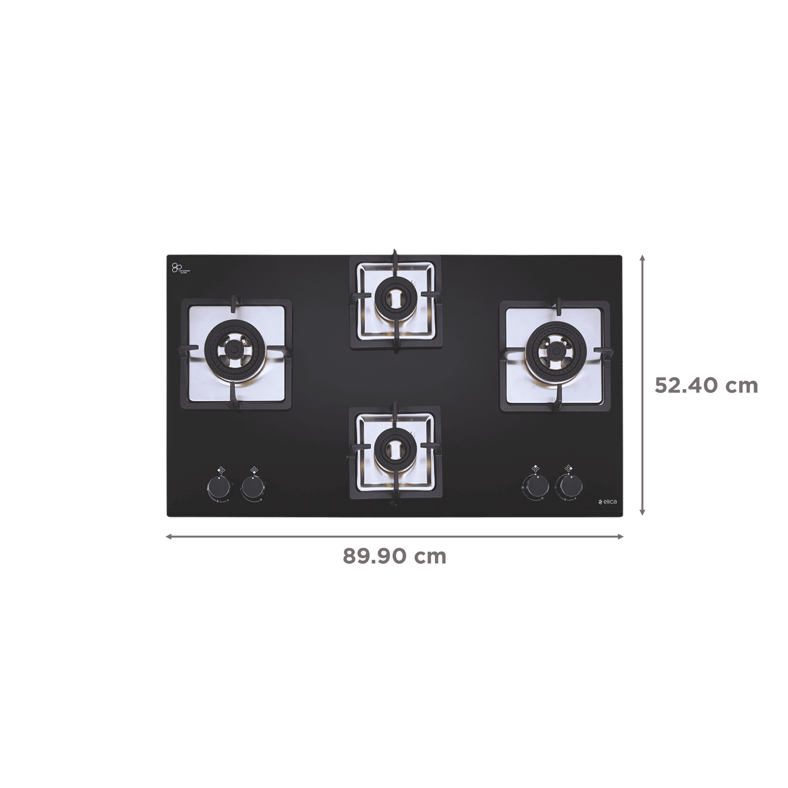 Elica IND FLEXI FB 491 DX DFS Glass Top 4 Burner Automatic Electric Hob (Knob Control, Black) Elica IND FLEXI FB 491 DX DFS Glass Top 4 Burner Automatic Electric Hob (Knob Control, Black)_2