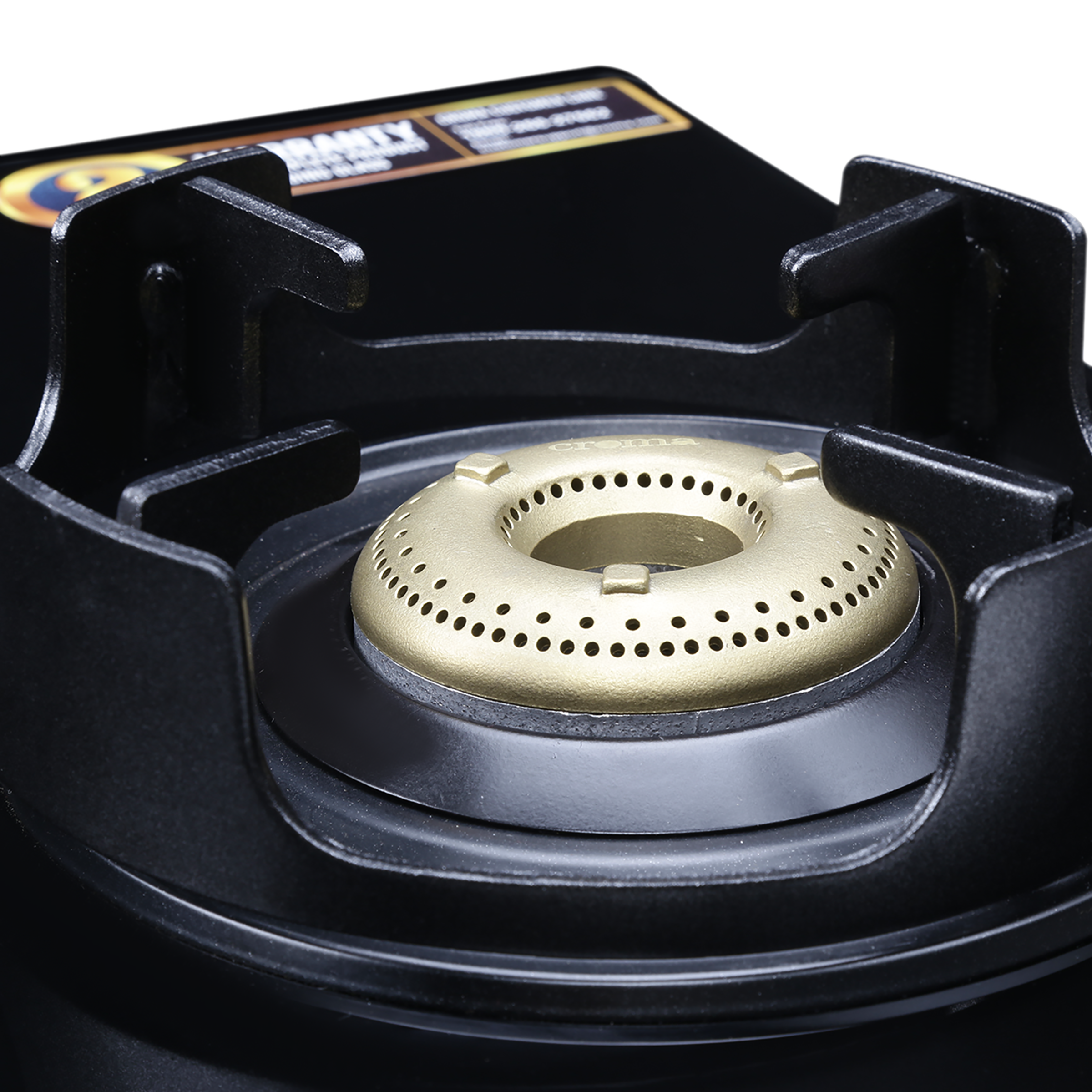 Croma Toughened Glass Top 3 Burner Manual Gas Stove (Rust Proof, Black) Croma Toughened Glass Top 3 Burner Manual Gas Stove (Rust Proof, Black)_4