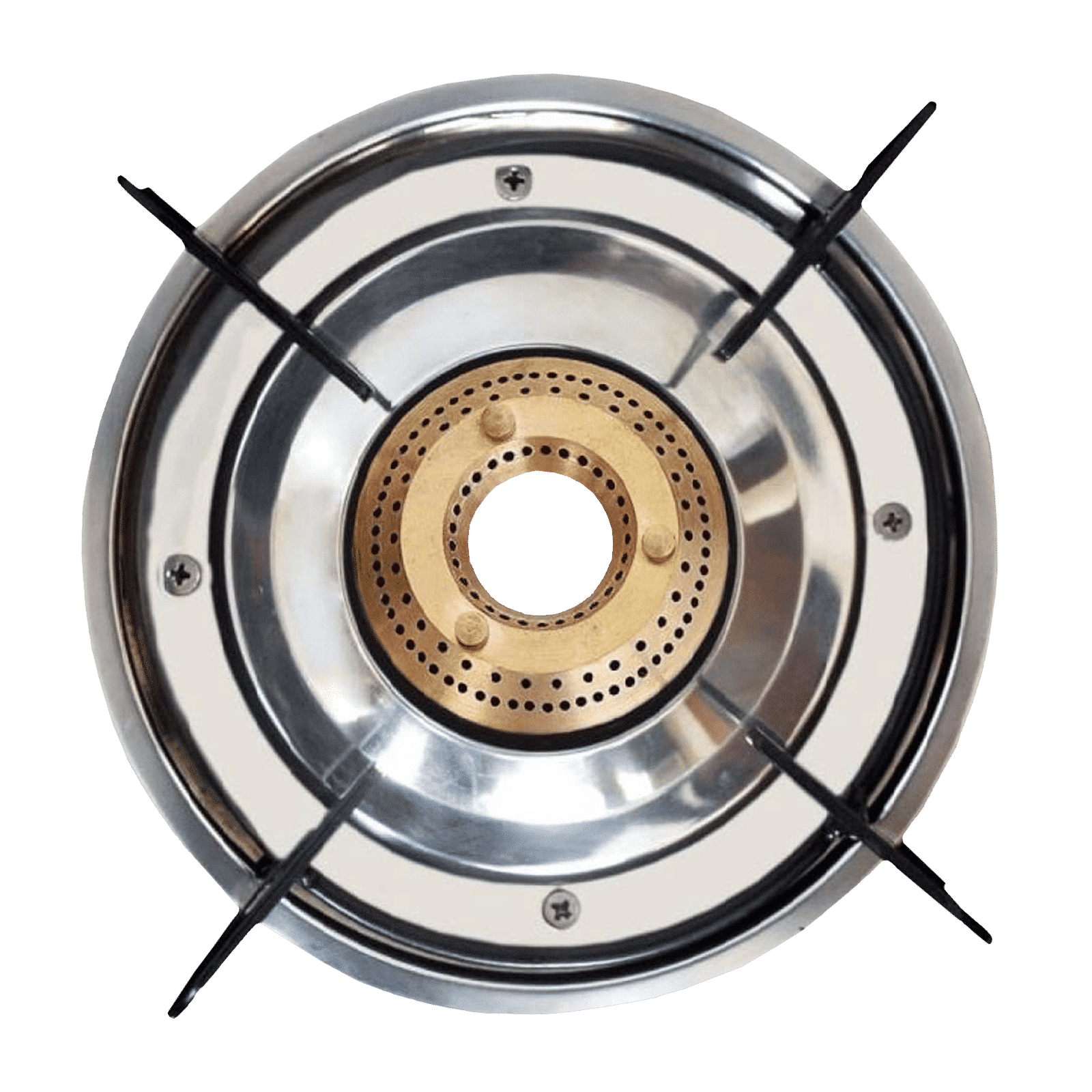 Butterfly Wave Toughened Glass Top 2 Burner Manual Gas Stove (Rust Free Pan Stand, Black)_4