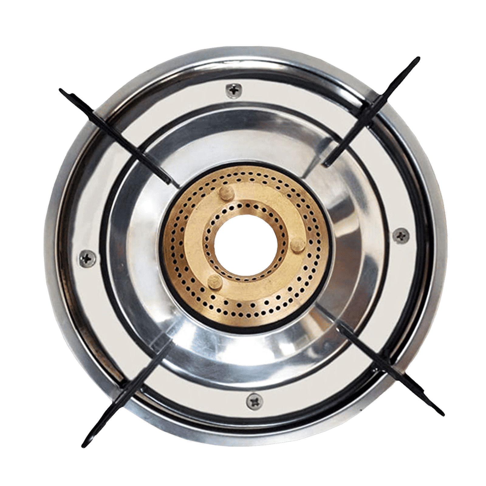 Butterfly Wave Toughened Glass Top 4 Burner Manual Gas Stove (Rust Free Pan Stand, Black)_4