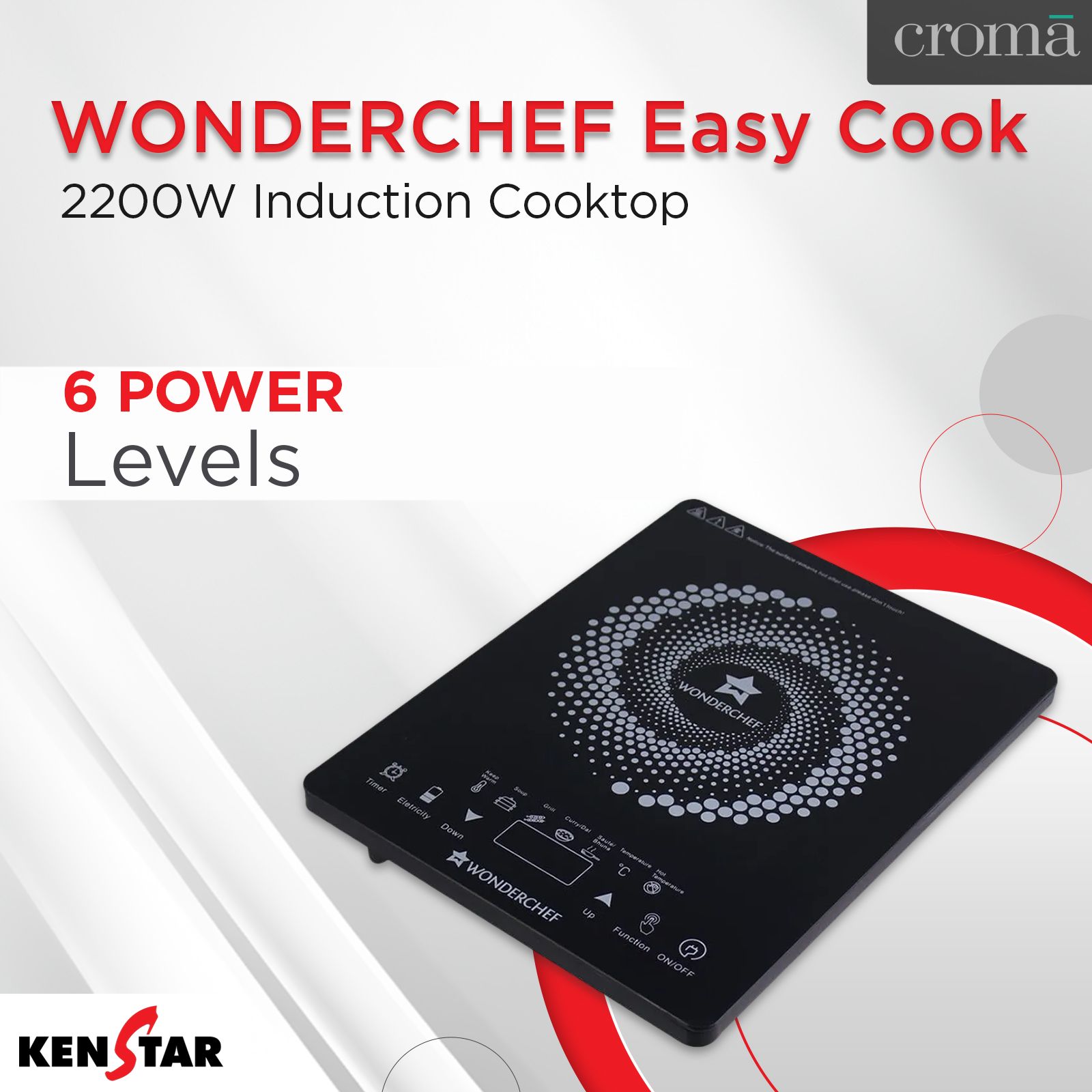 WONDERCHEF Easy Cook 2200W Induction Cooktop with 4 Preset Menus WONDERCHEF Easy Cook 2200W Induction Cooktop with 4 Preset Menus_15