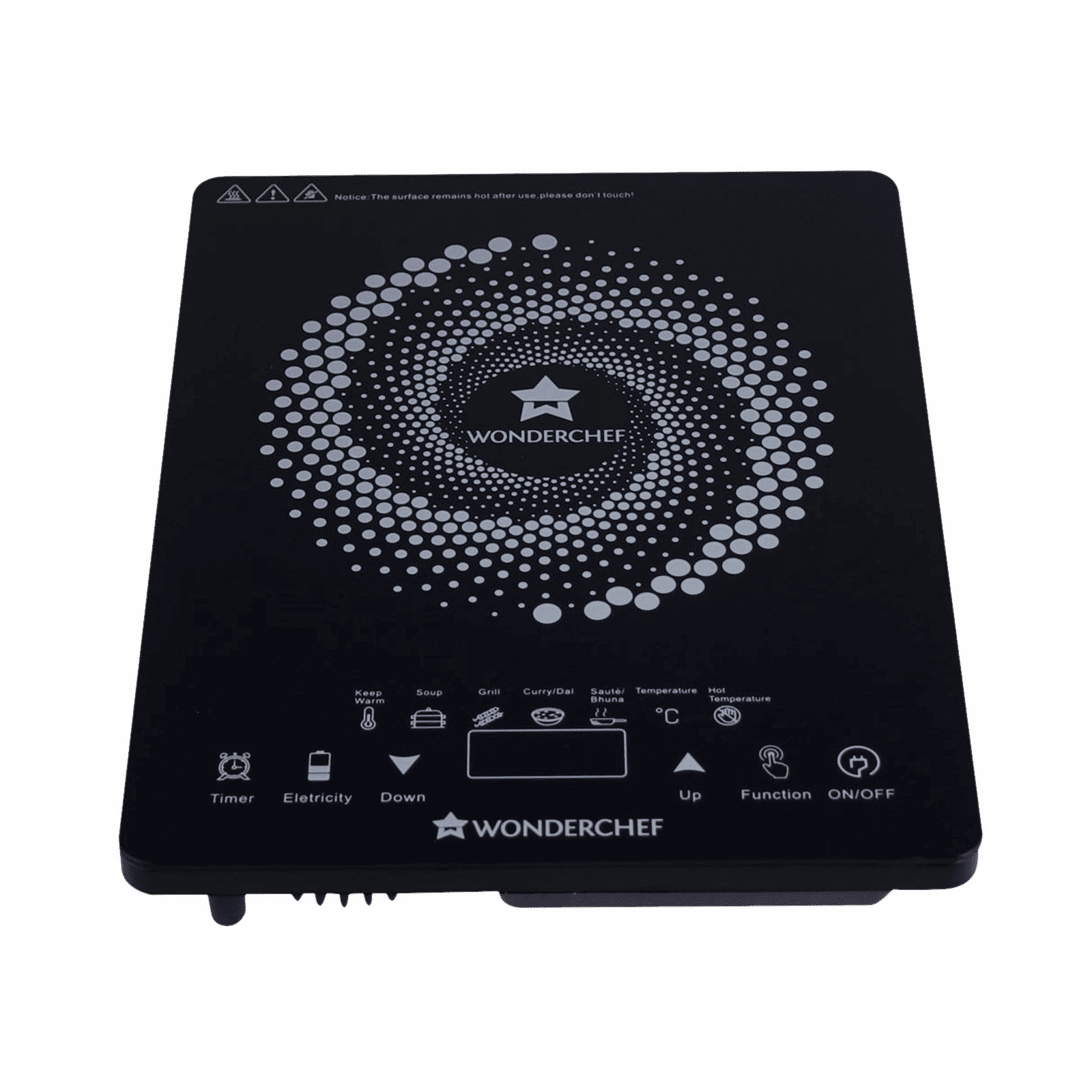 WONDERCHEF Easy Cook 2200W Induction Cooktop with 4 Preset Menus WONDERCHEF Easy Cook 2200W Induction Cooktop with 4 Preset Menus_5
