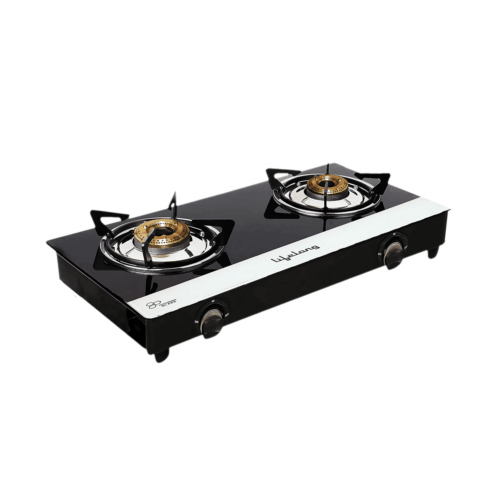 Lifelong LLGS211 Toughened Glass Top 2 Burner Manual Gas Stove (Stainless Steel Drip Tray, Black/White) Lifelong LLGS211 Toughened Glass Top 2 Burner Manual Gas Stove (Stainless Steel Drip Tray, Black/White)_7